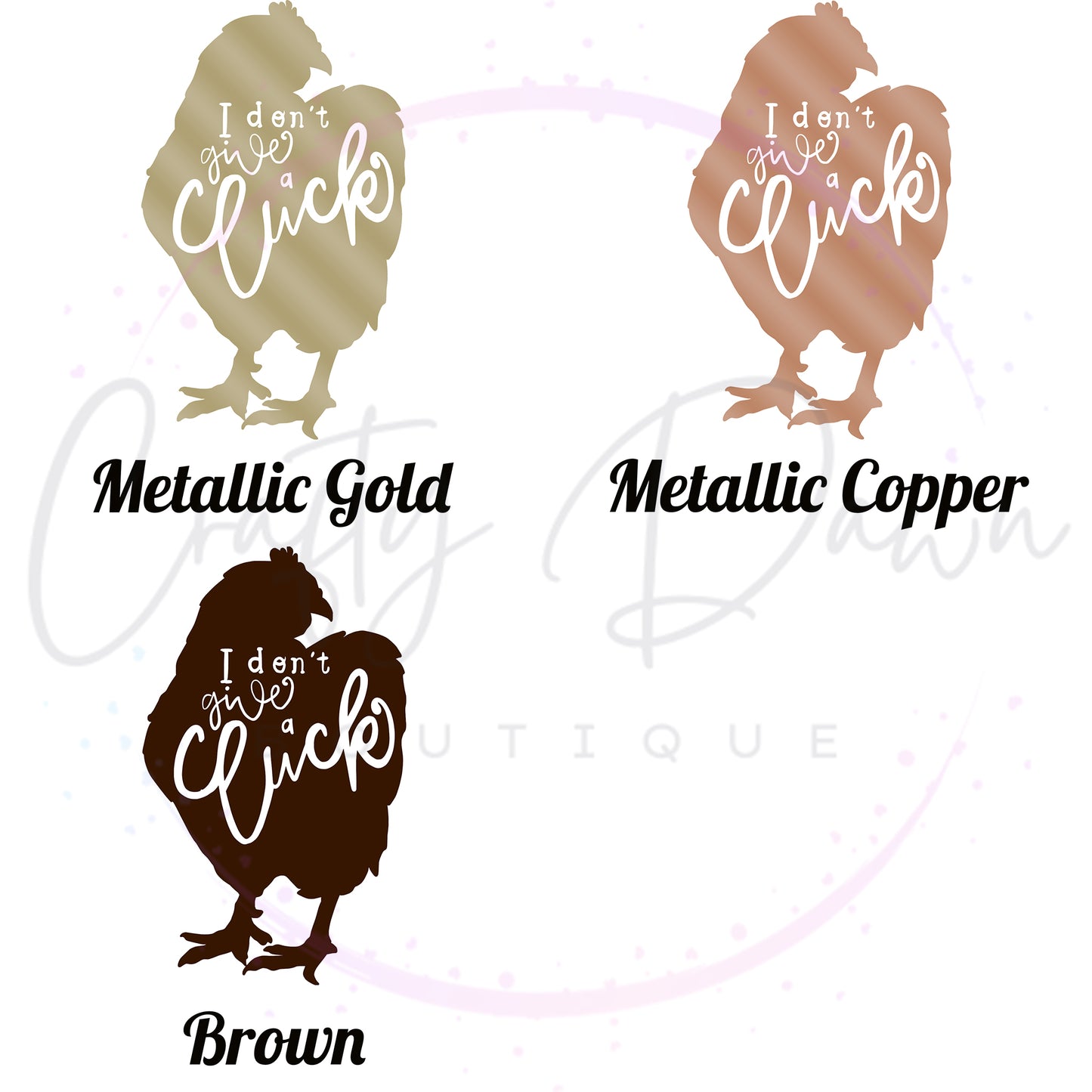 I Don't Give A Cluck Decal