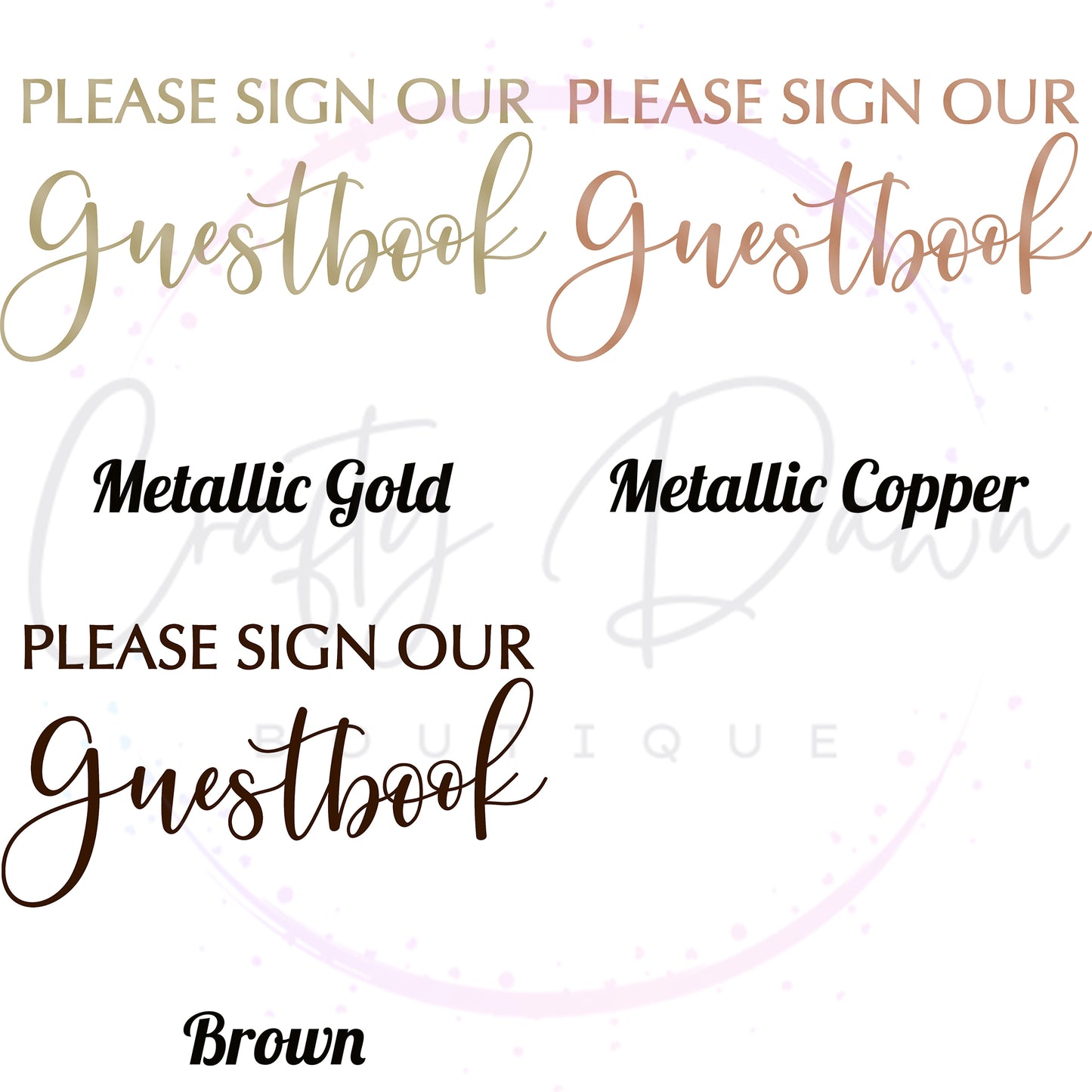 Please Sign Our Guestbook 2 Acrylic Sign