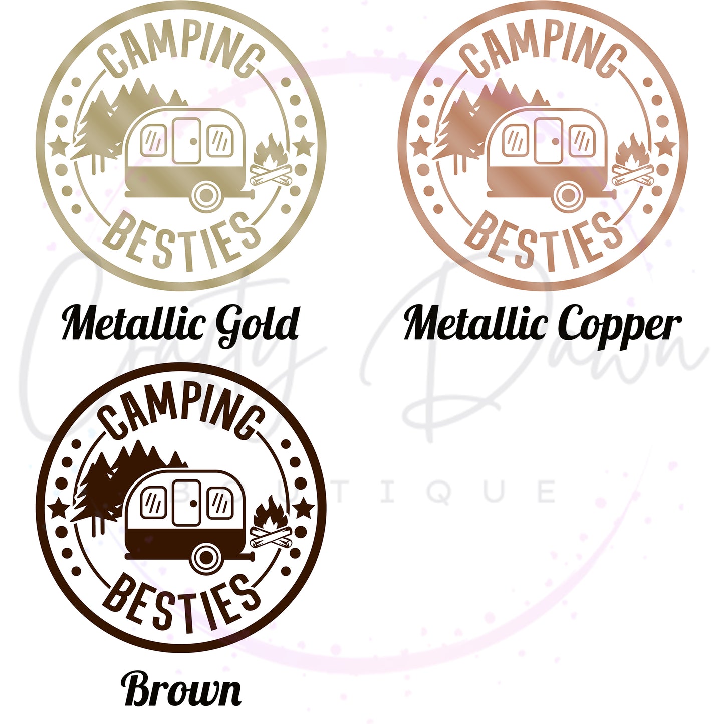 Camping Besties Decal