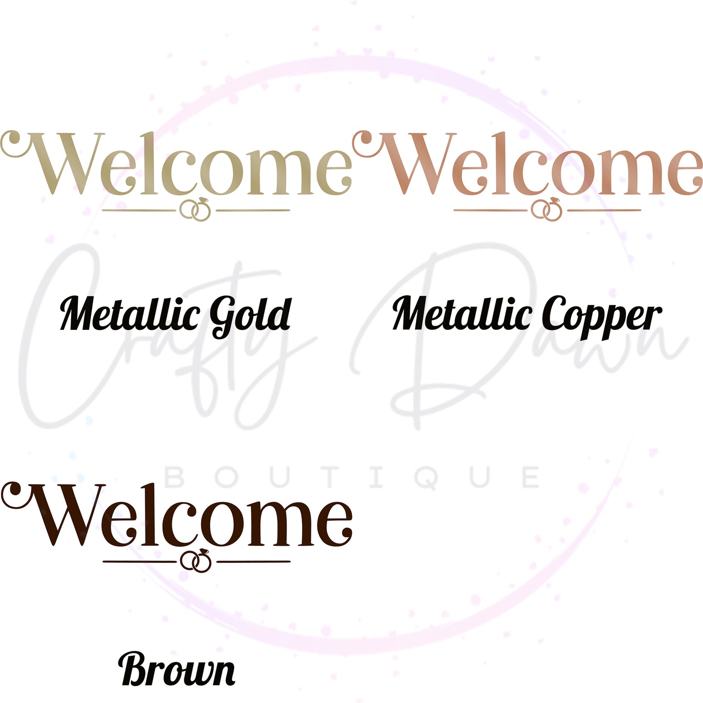 Welcome Acrylic Sign
