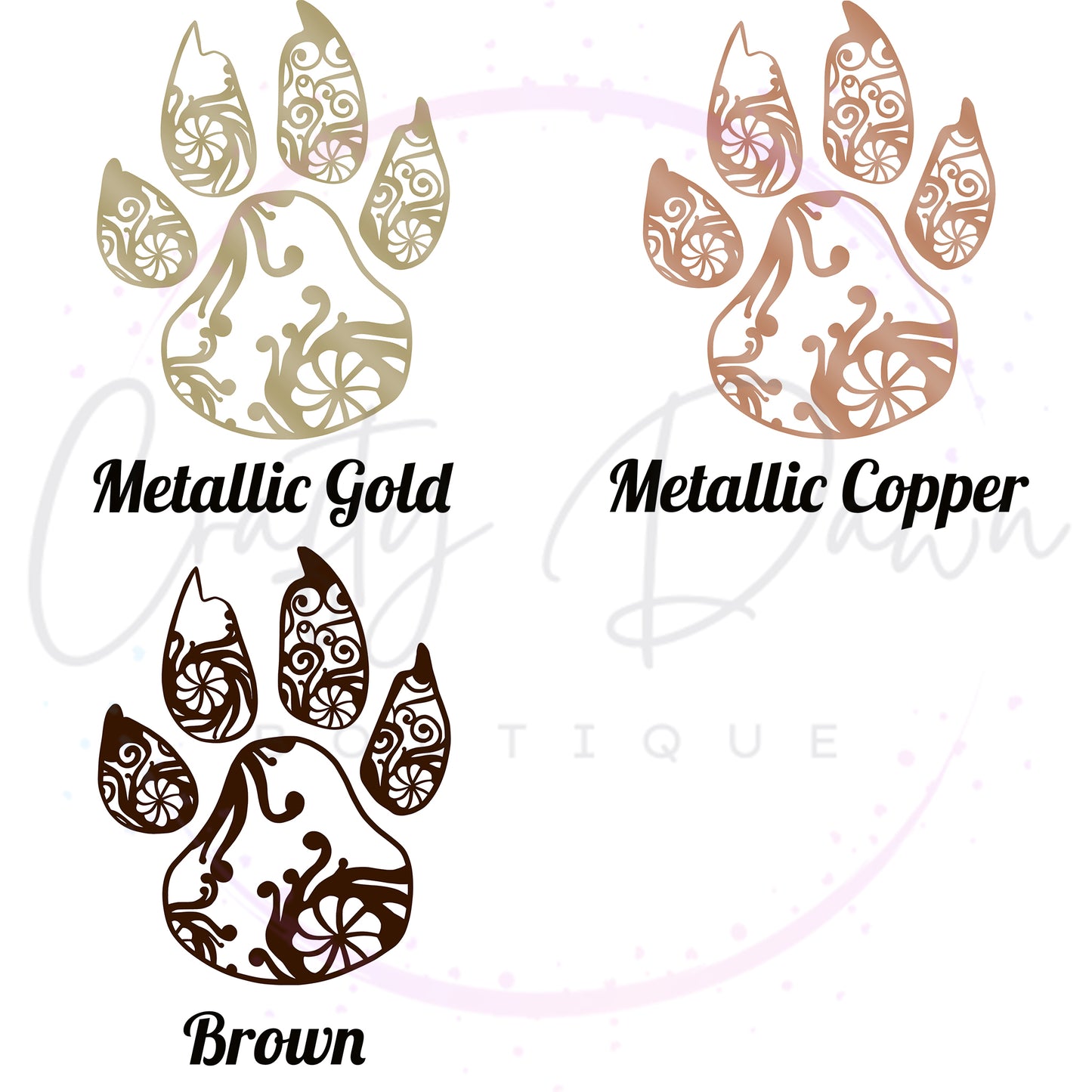 Paw Mandala Decal