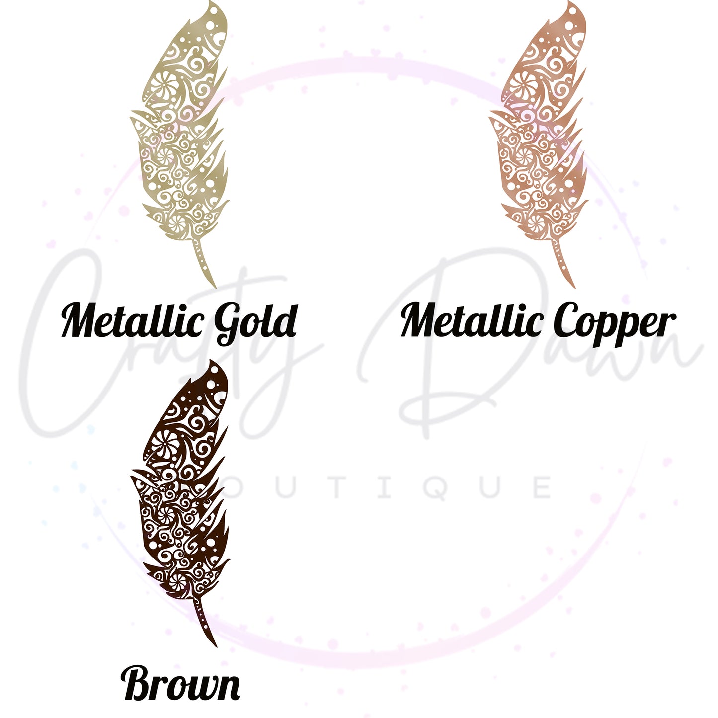 Feather Mandala Decal