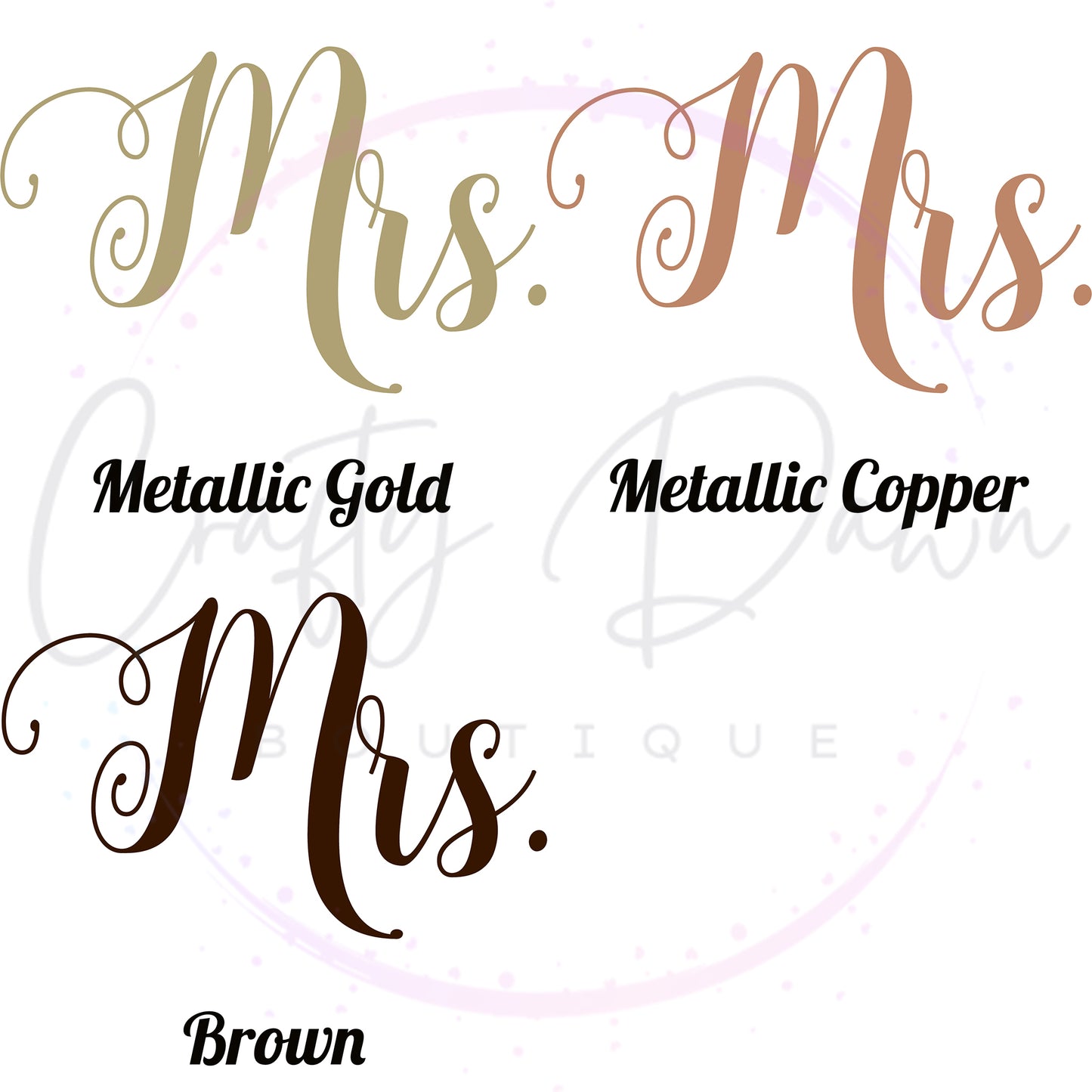 Mrs. Acrylic Sign