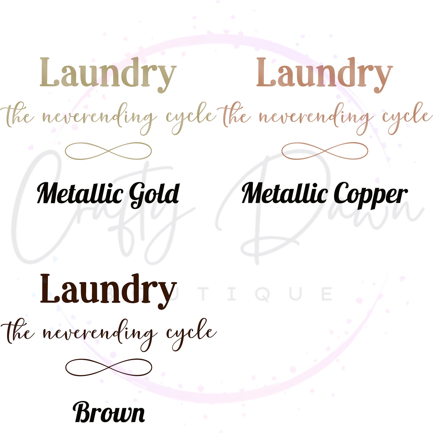 Laundry, The Neverending Cycle Decal