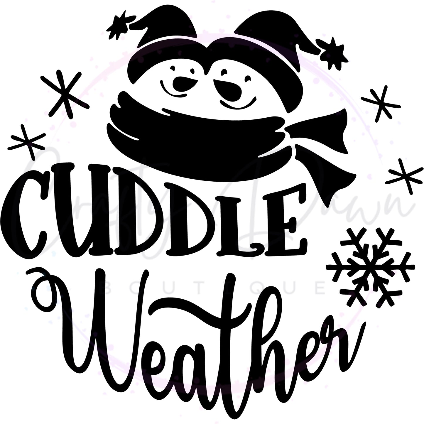 Cuddle Weather Engraved Acrylic Ornament