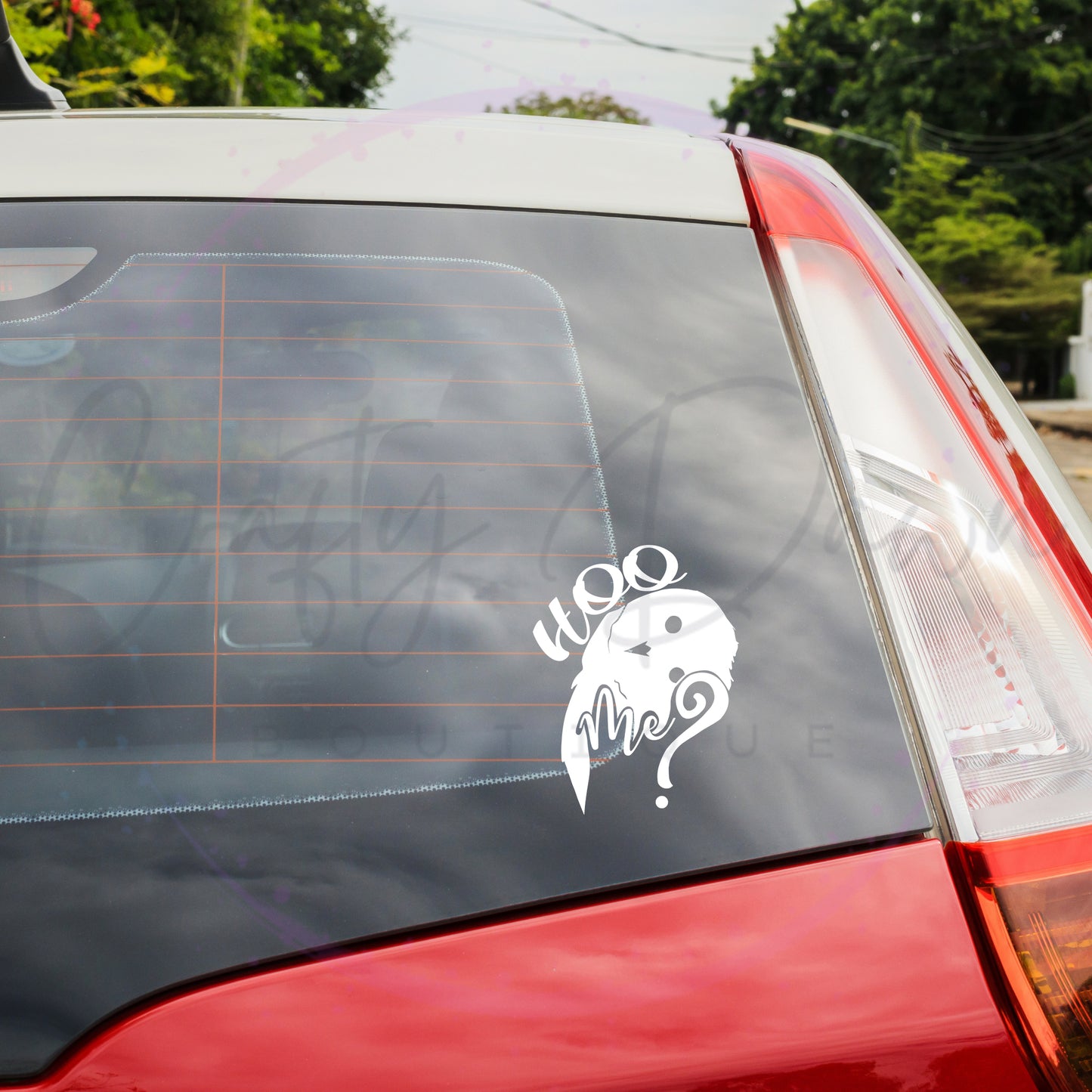 Hoo Me? Decal