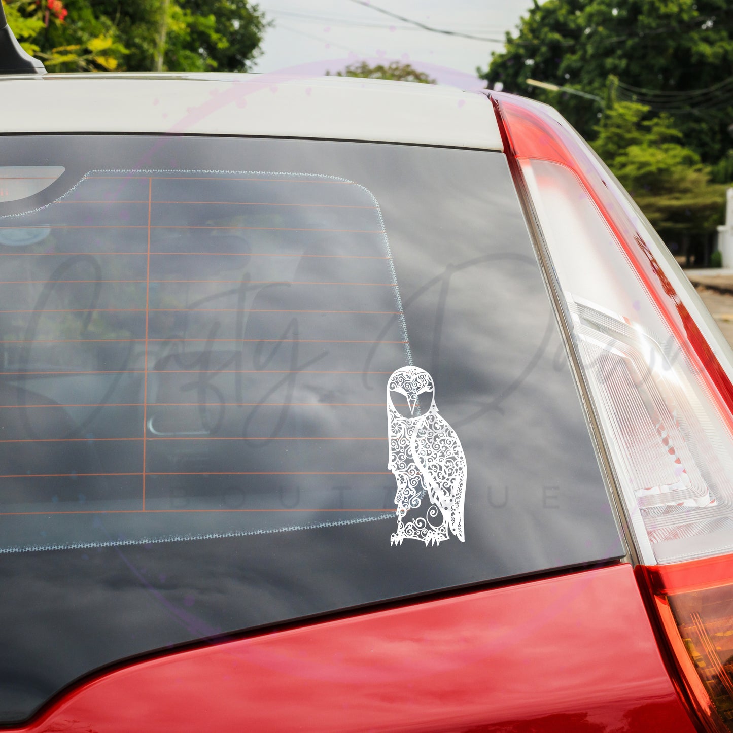 Owl Mandala Decal