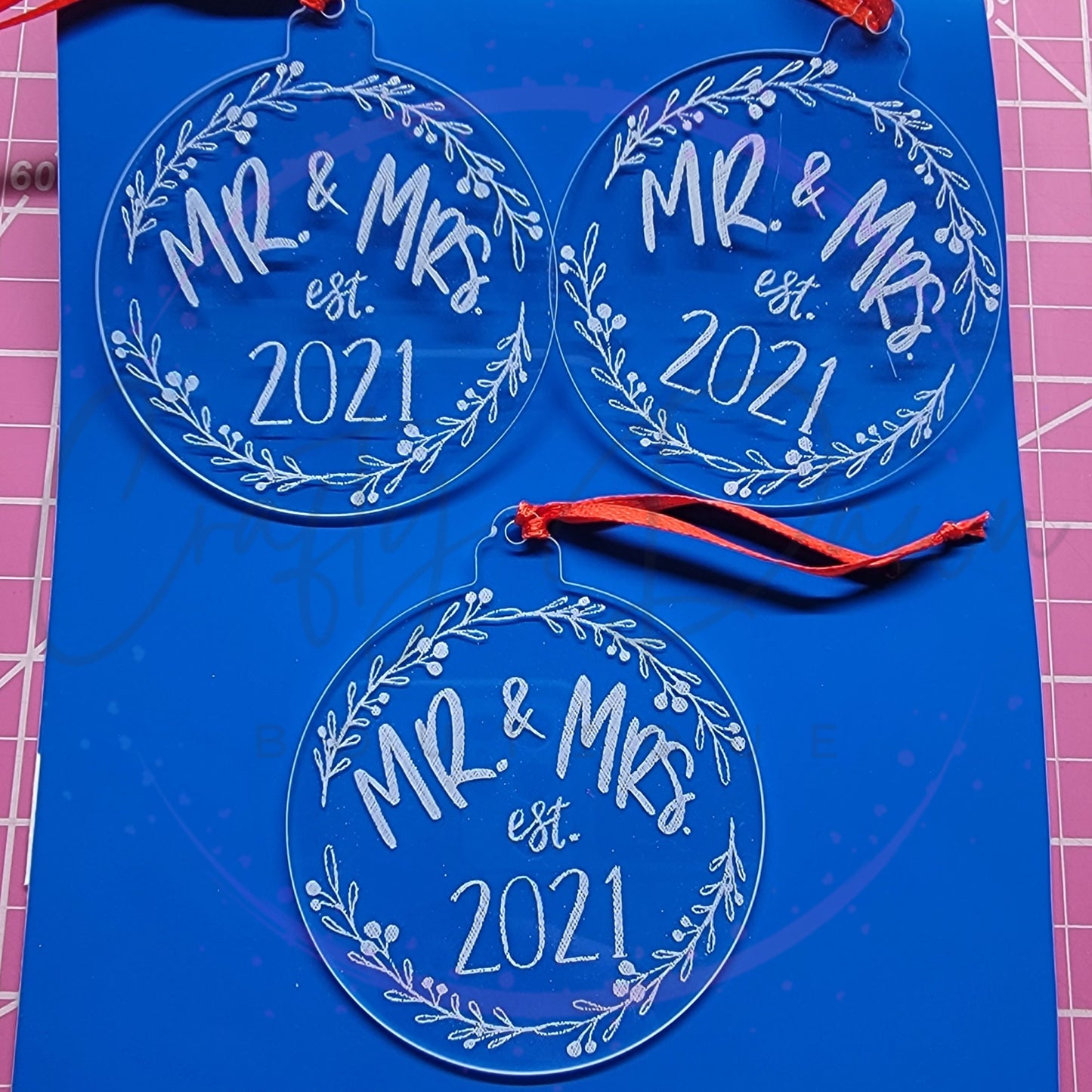 Custom Engraved Acrylic Ornament