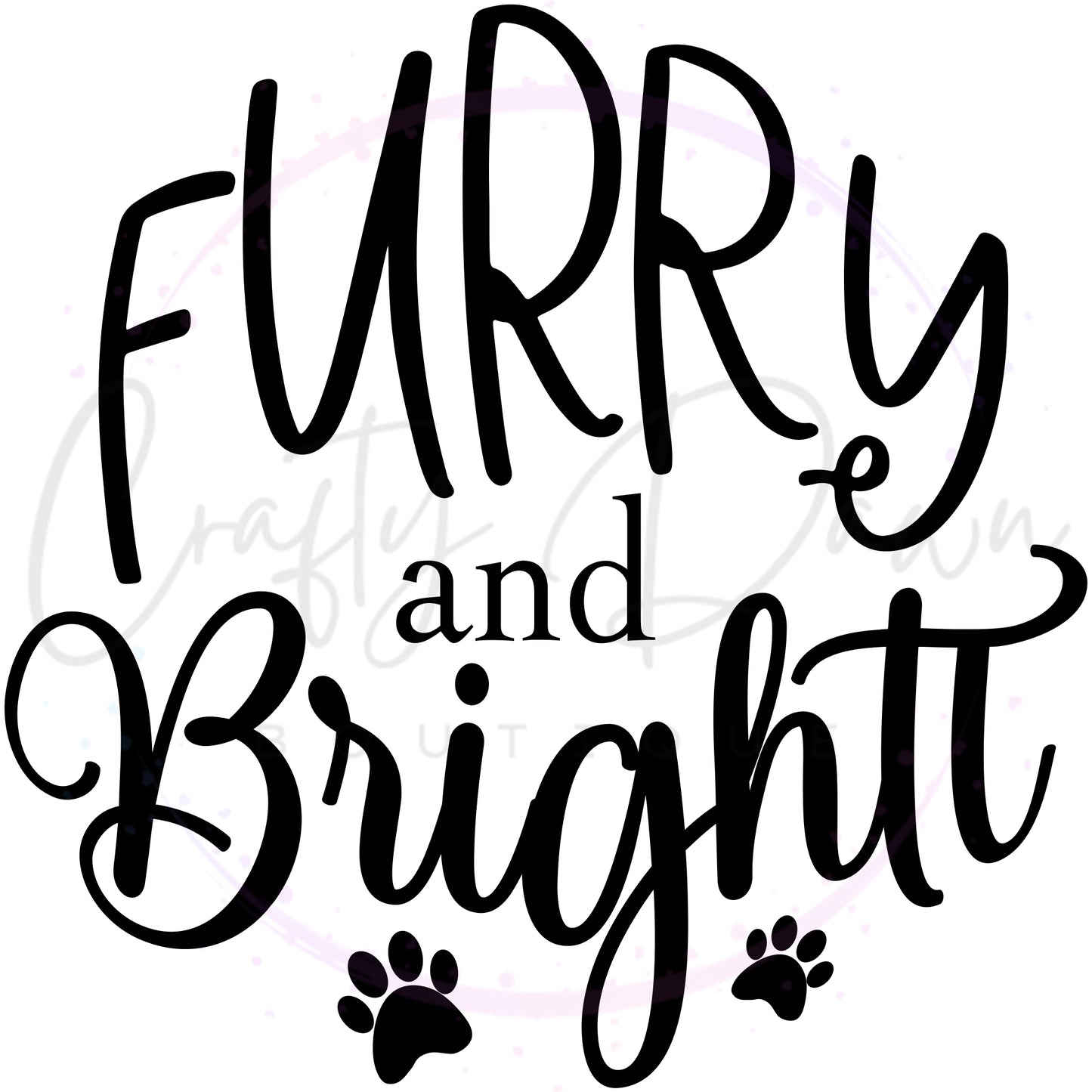 Furry And Bright Engraved Acrylic Ornament