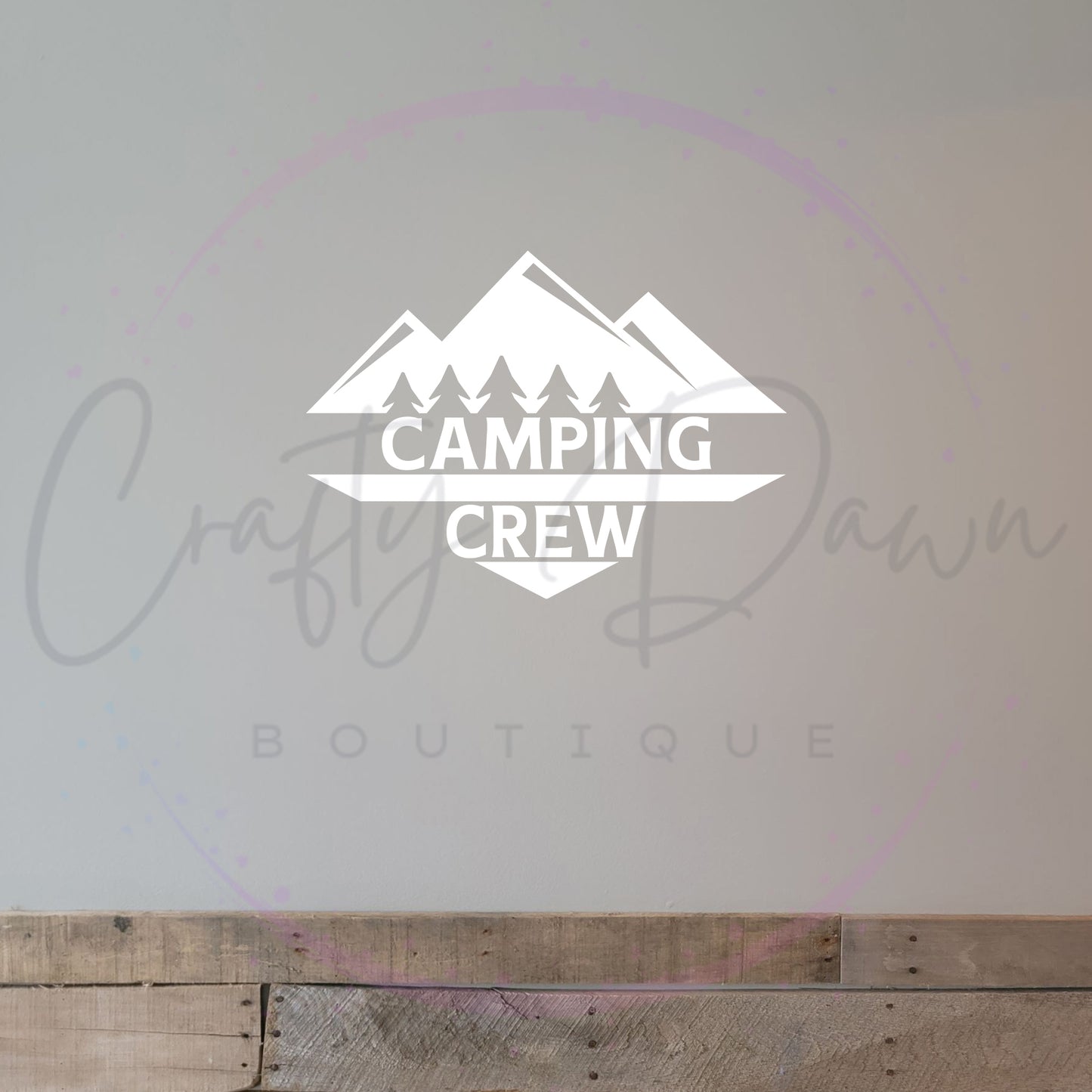Camping Crew Decal