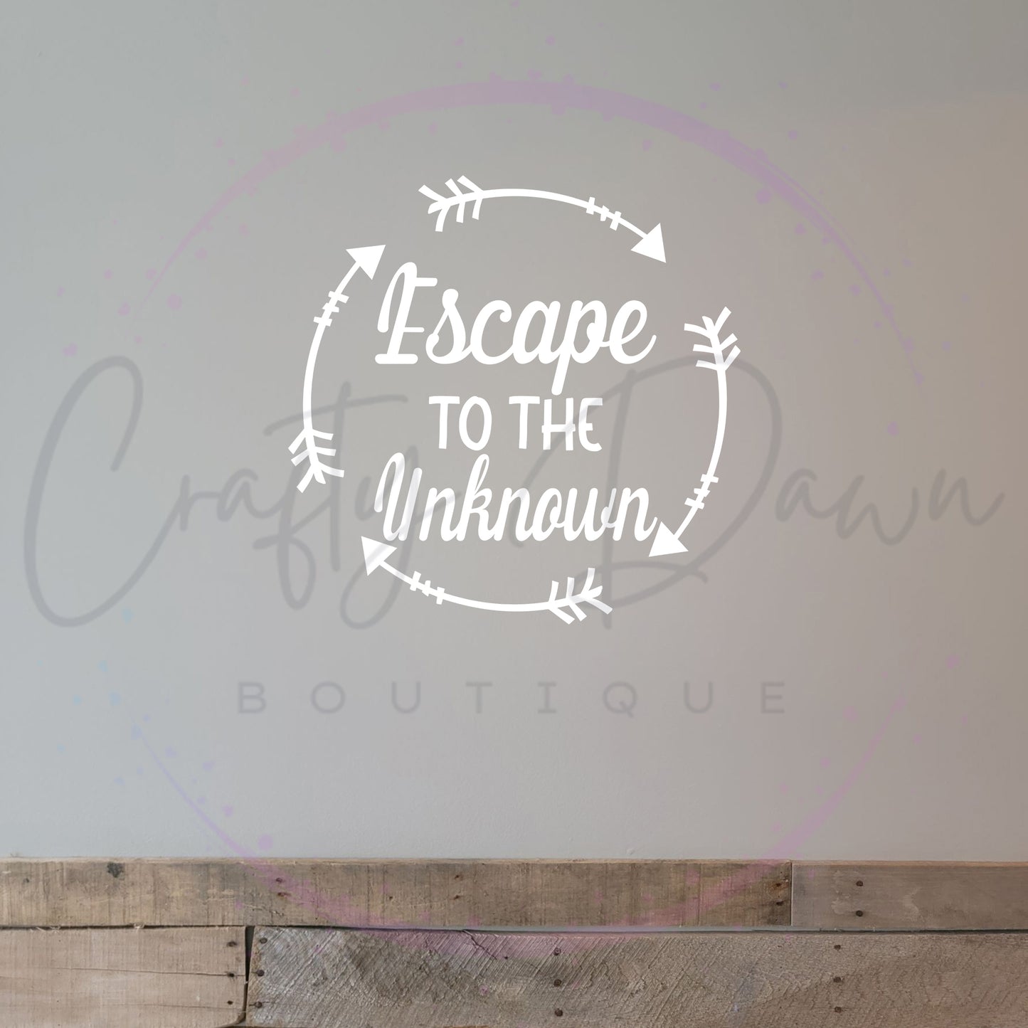 Escape To The Unknown Decal
