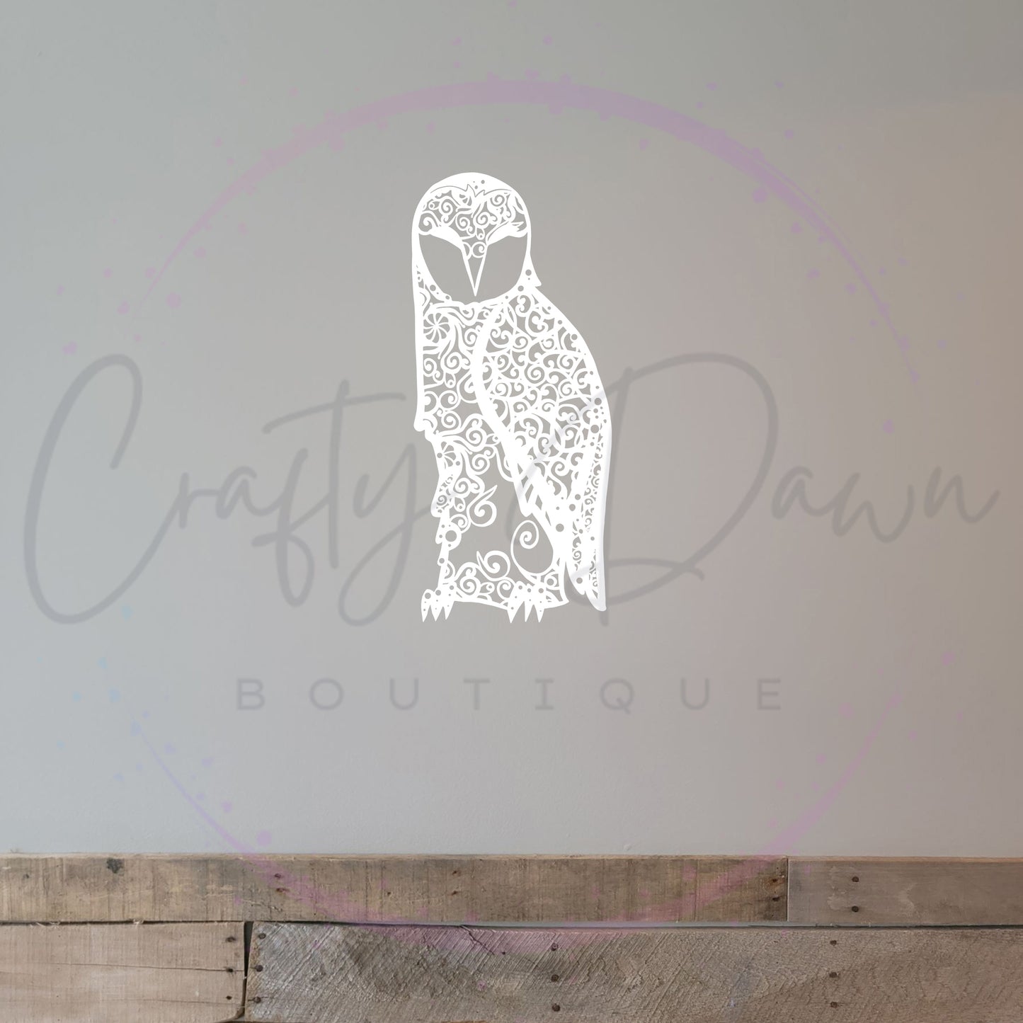Owl Mandala Decal