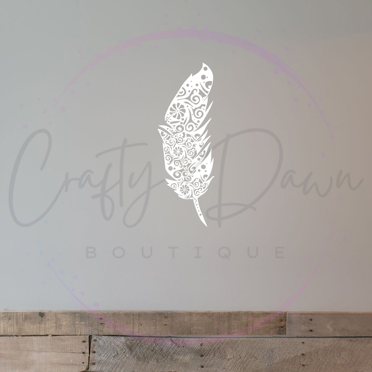 Feather Mandala Decal