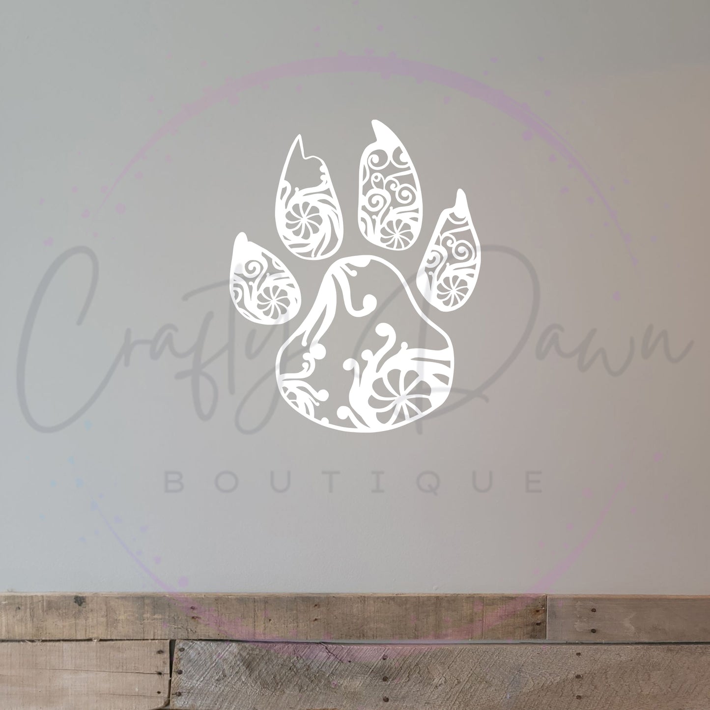 Paw Mandala Decal