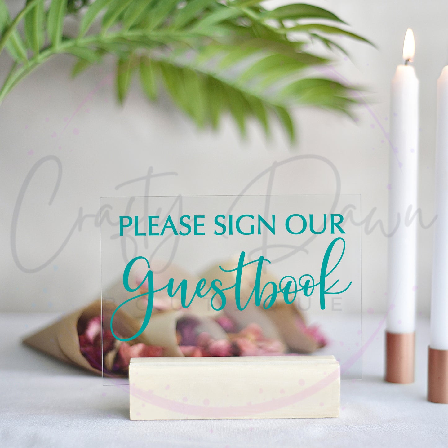 Please Sign Our Guestbook 2 Acrylic Sign
