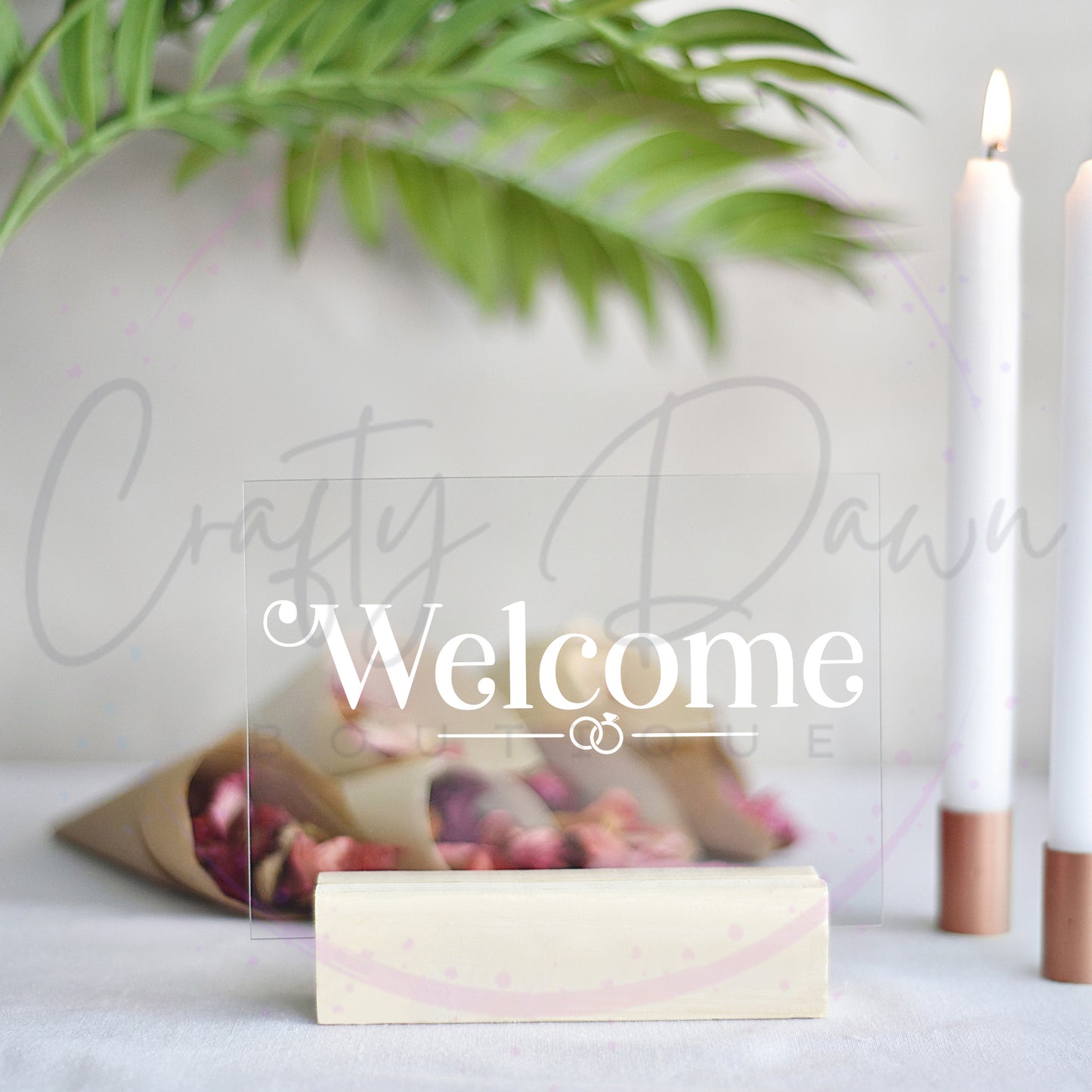 Welcome Acrylic Sign