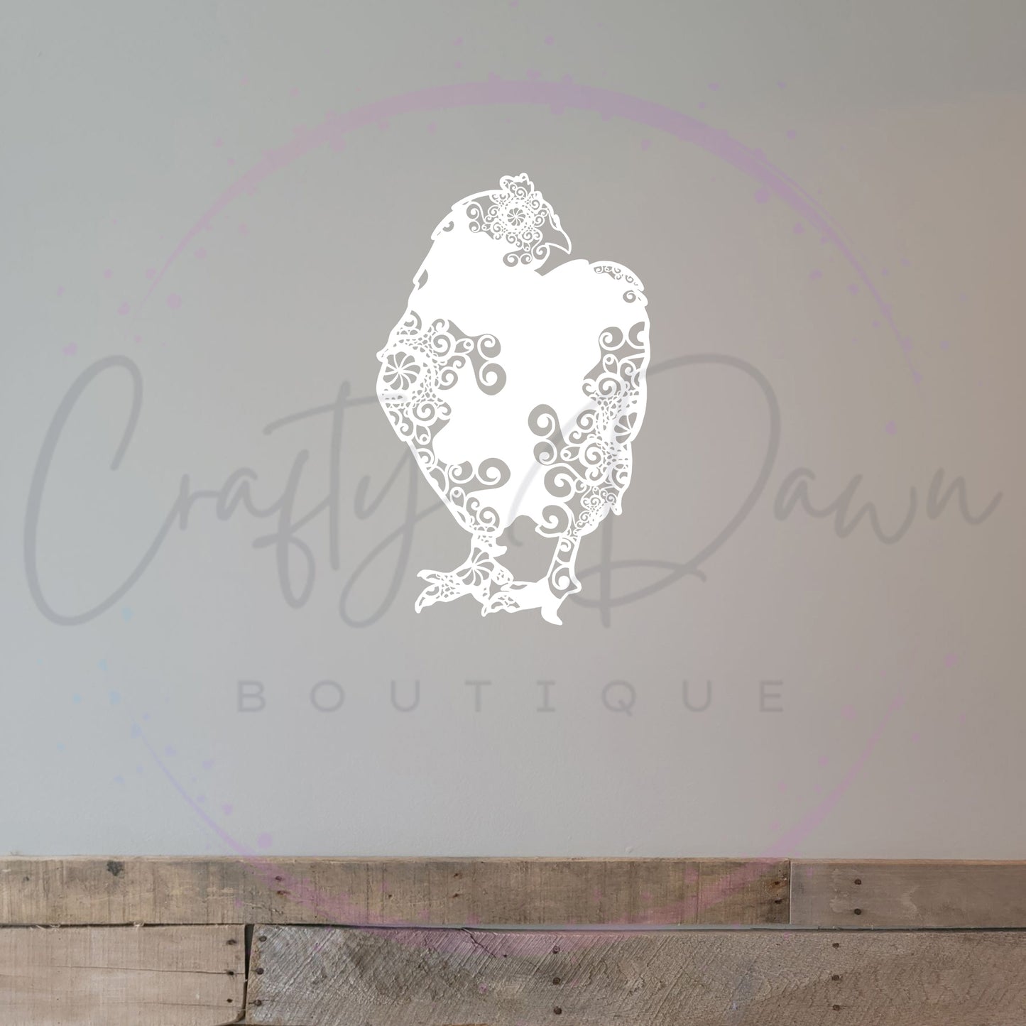Chicken Mandala Decal