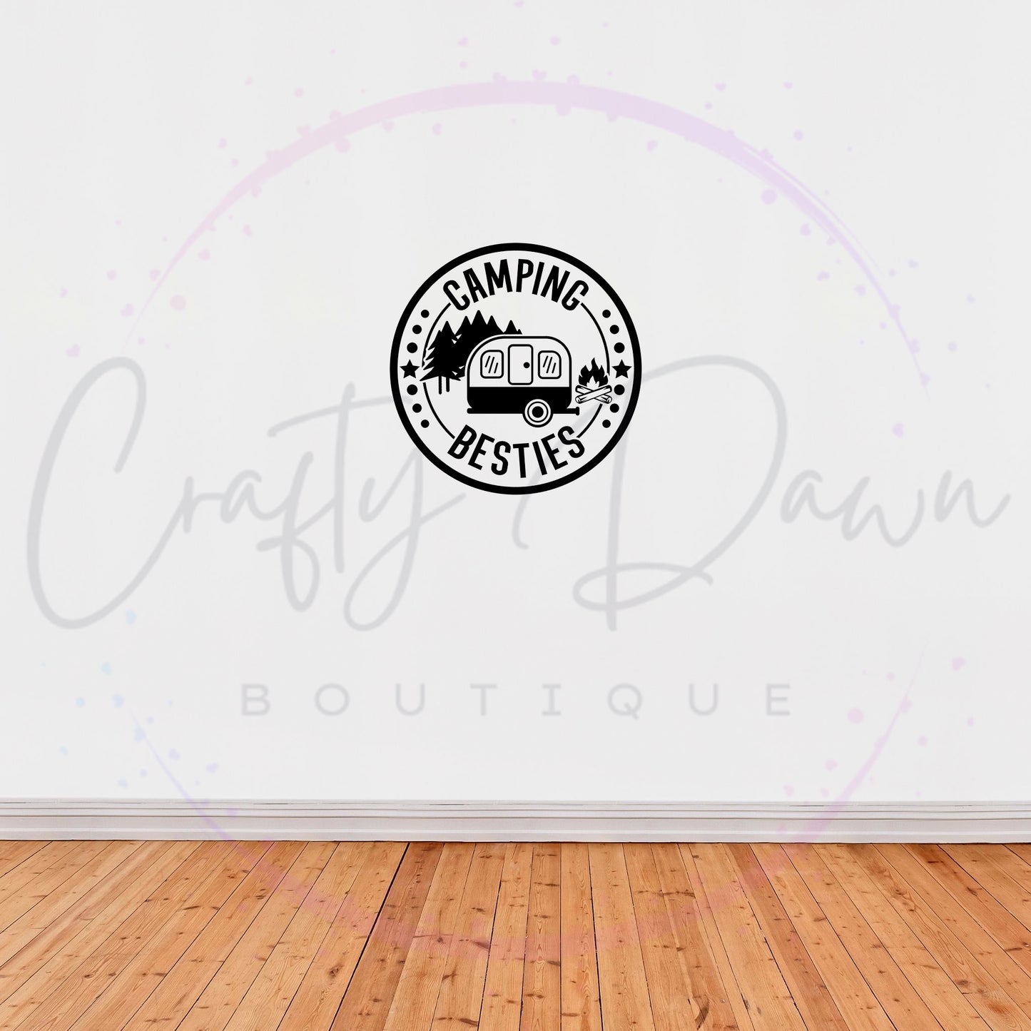 Camping Besties Decal