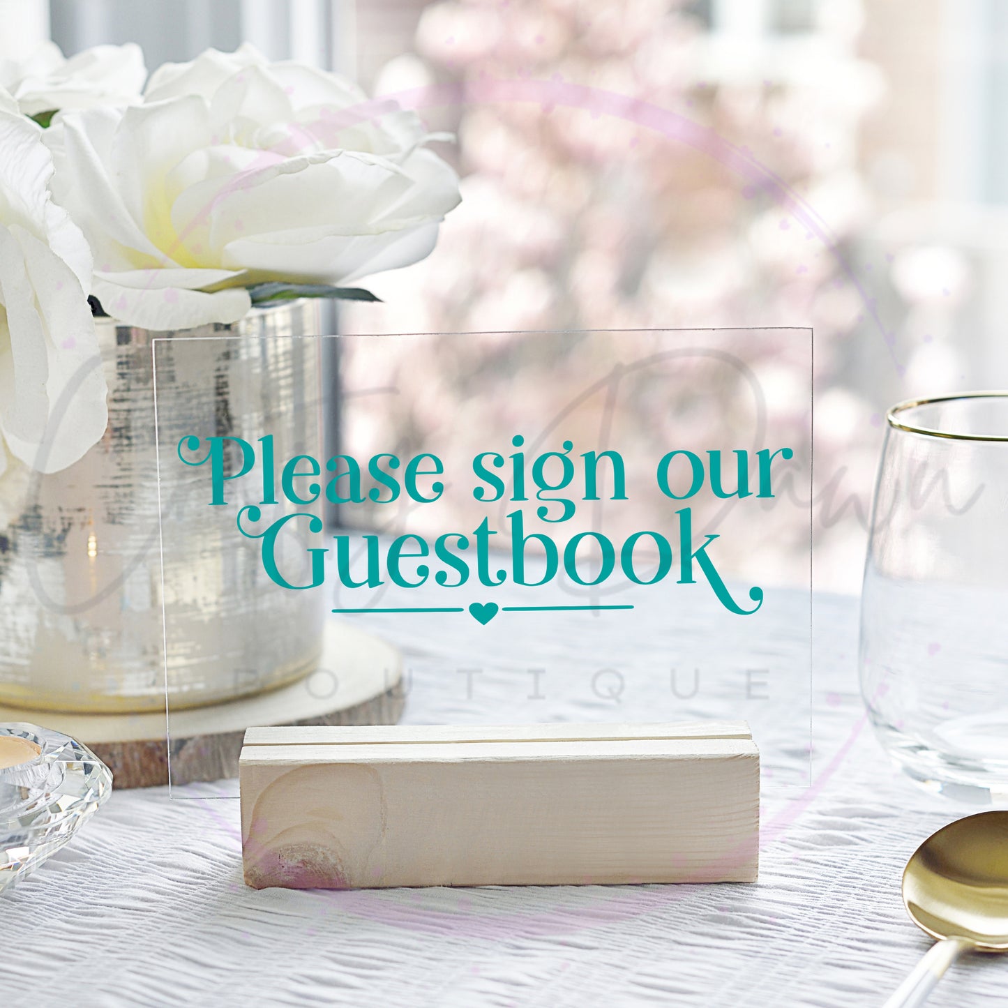 Please Sign Our Guestbook Acrylic Sign