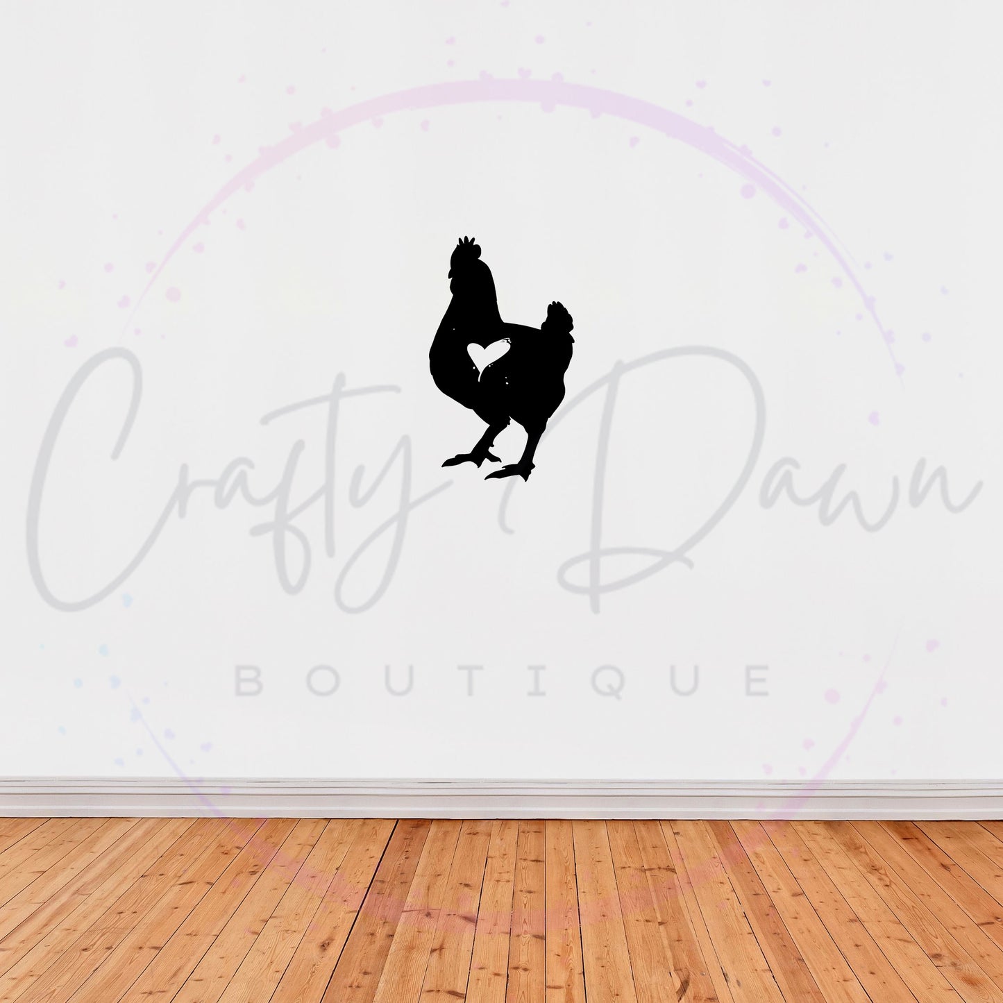 Chicken Heart Decal