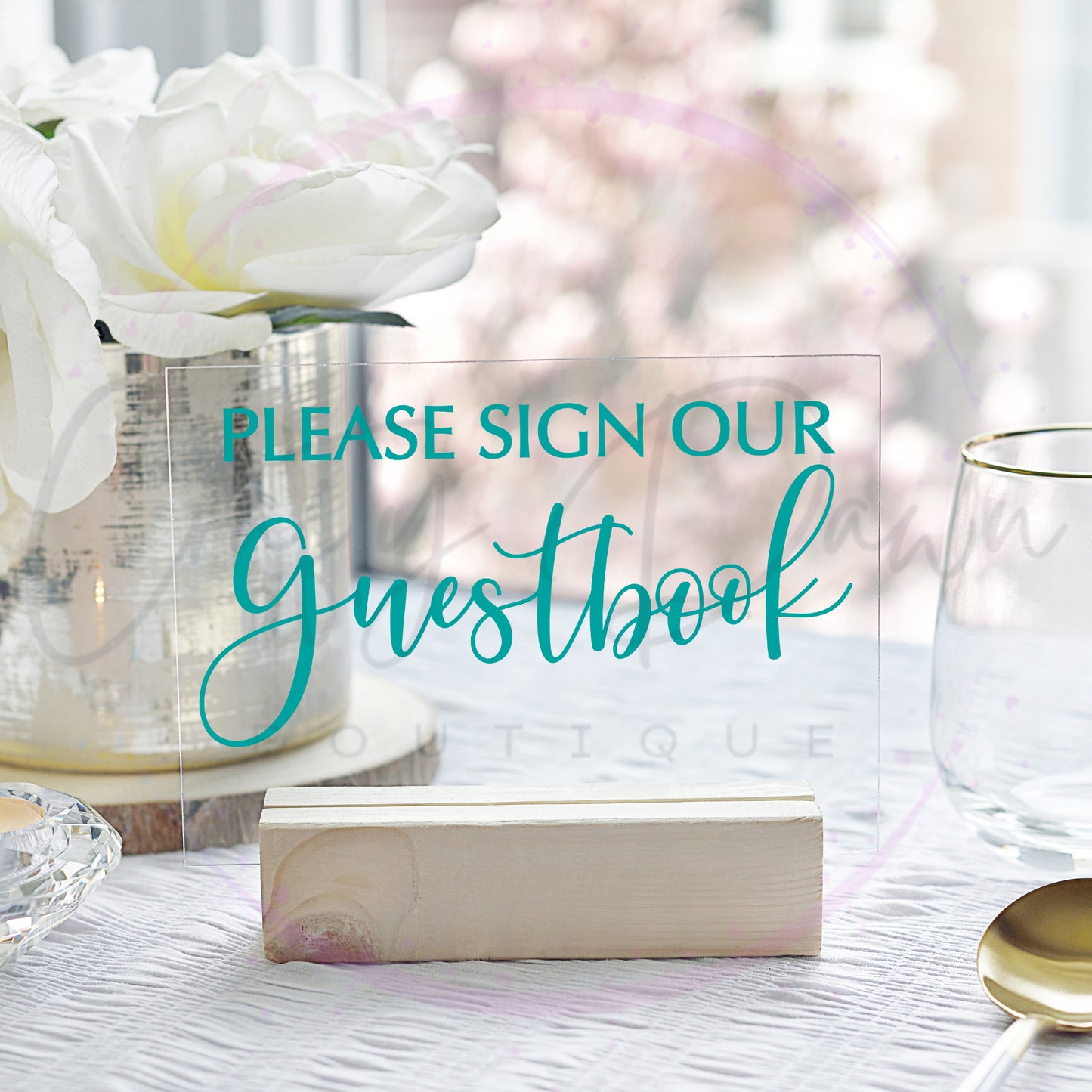Please Sign Our Guestbook 2 Acrylic Sign