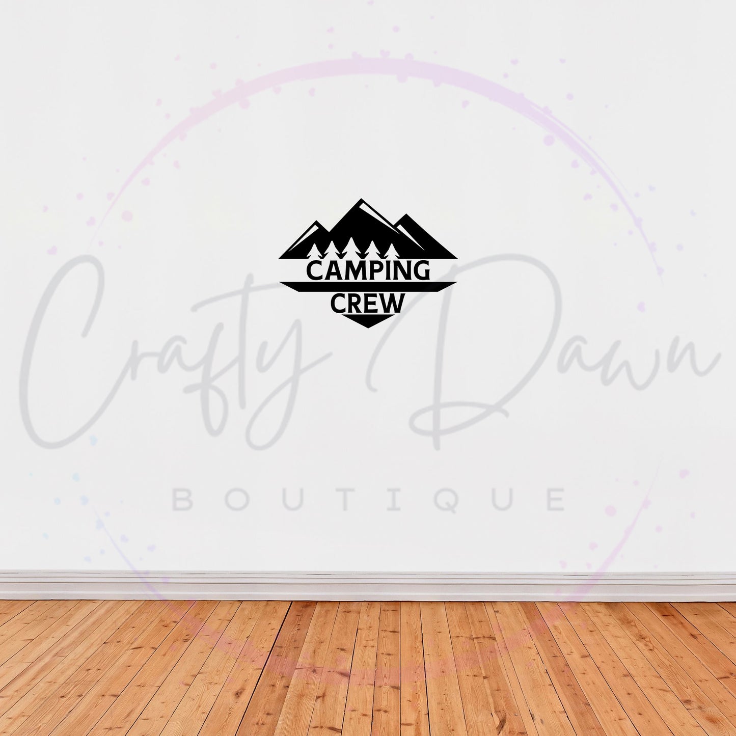 Camping Crew Decal