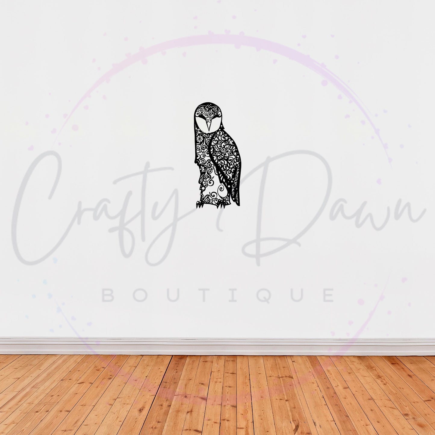 Owl Mandala Decal