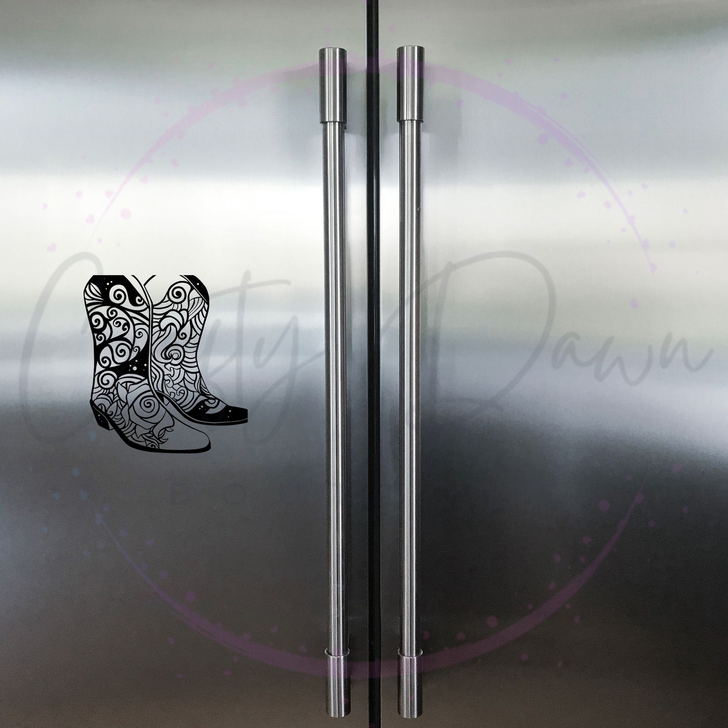 Cowboy Boots Mandala Decal