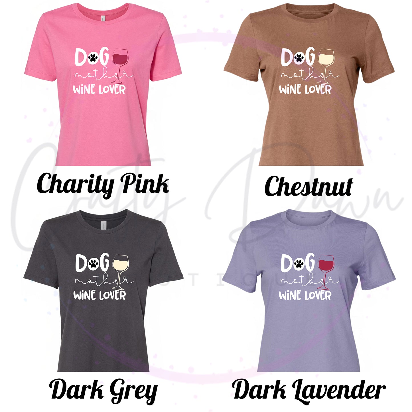 Dog Mother Wine Lover Women's Tee
