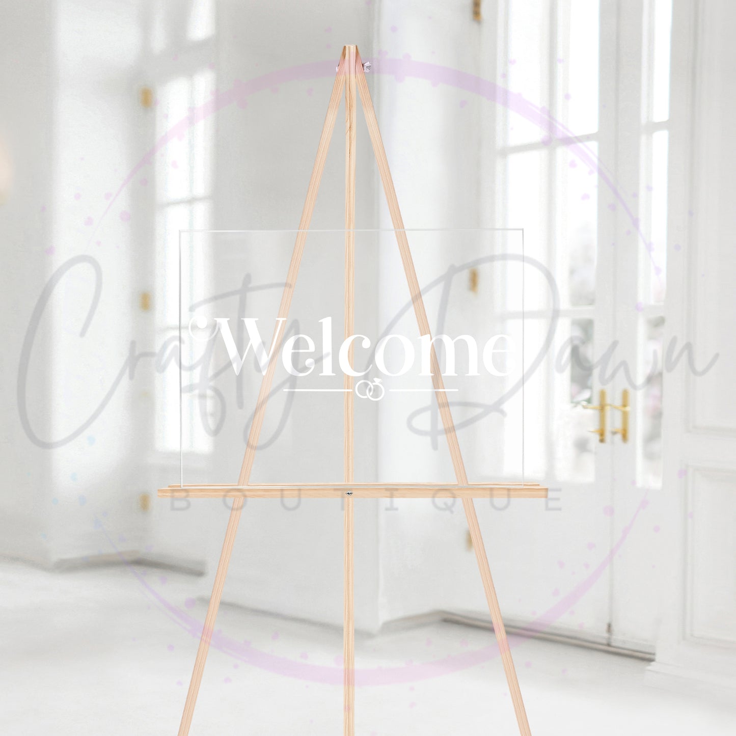 Welcome Acrylic Sign