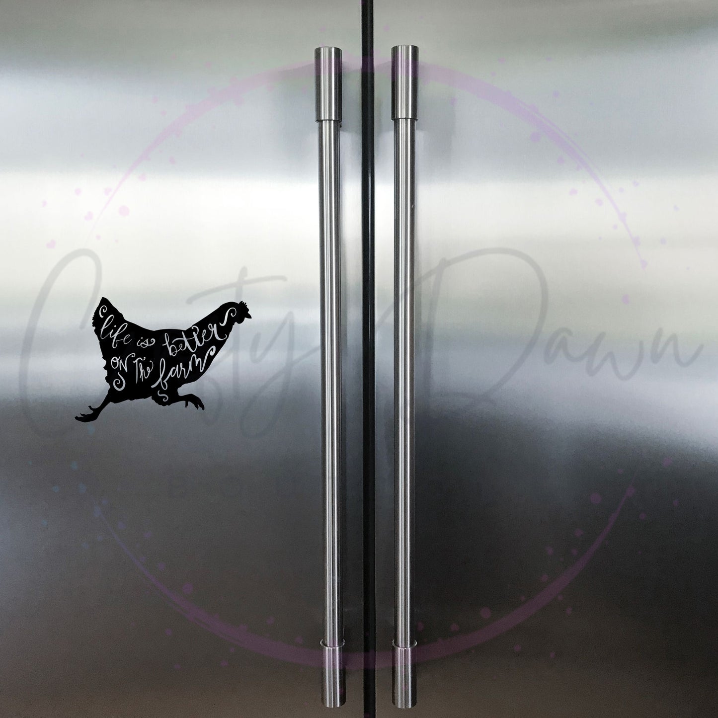 Life Is Better Chicken Decal