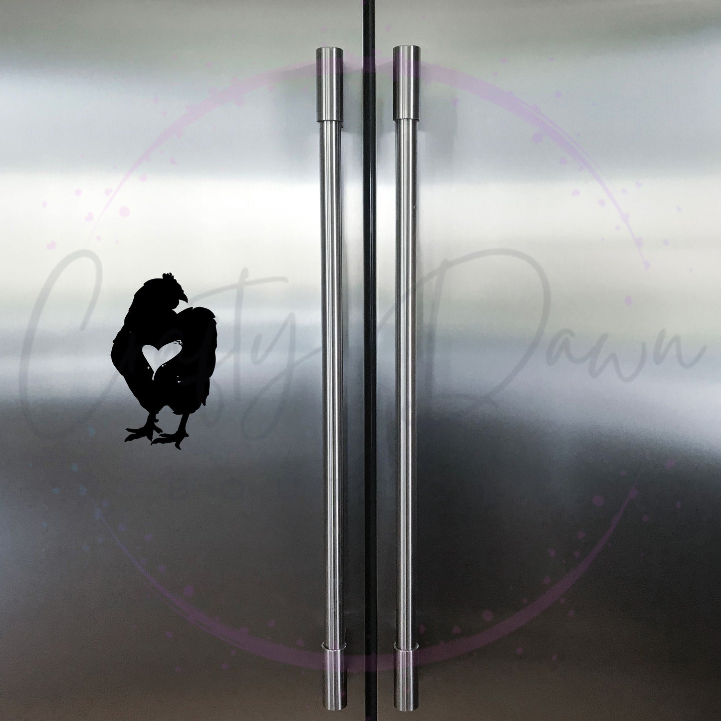 Chicken Heart Decal 2