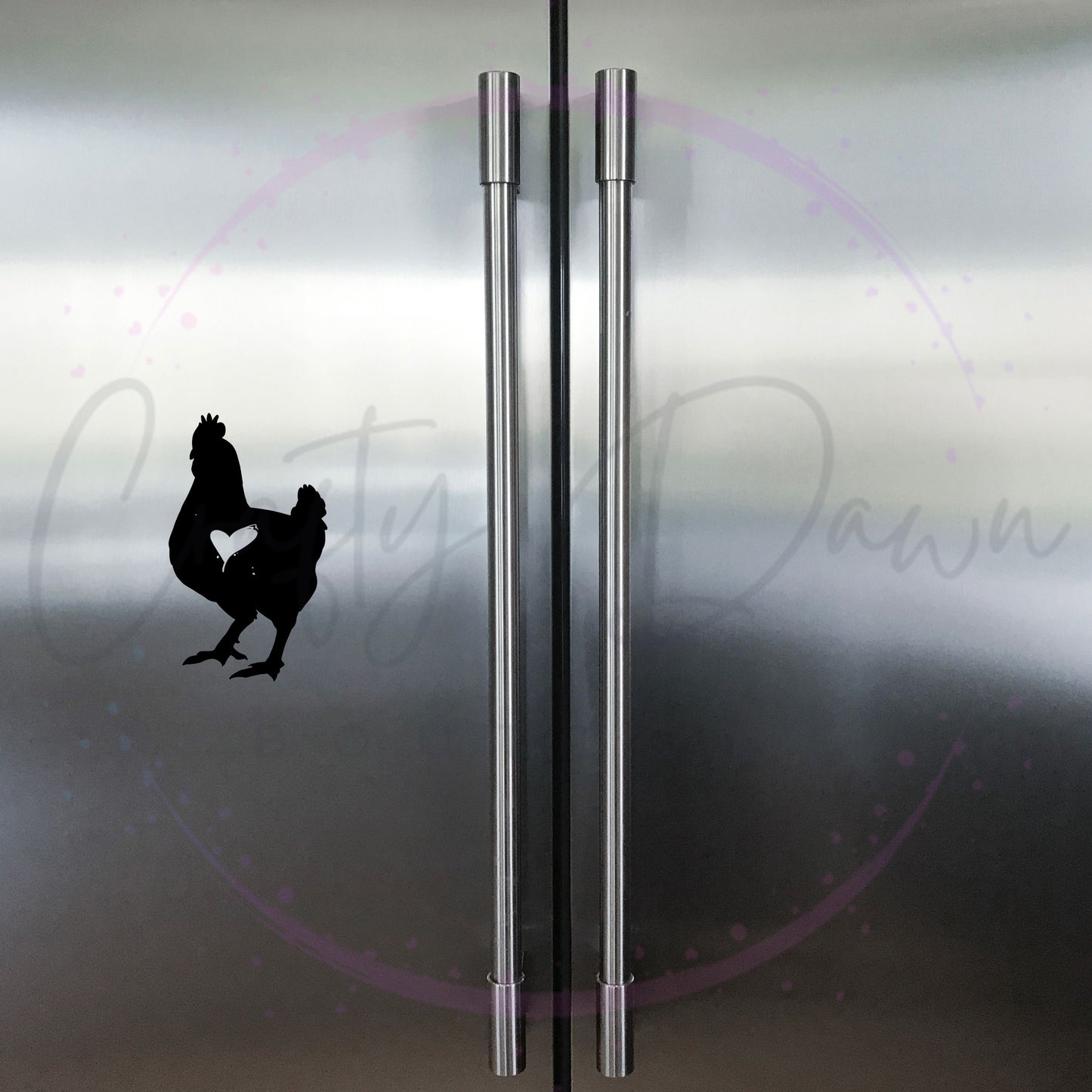Chicken Heart Decal