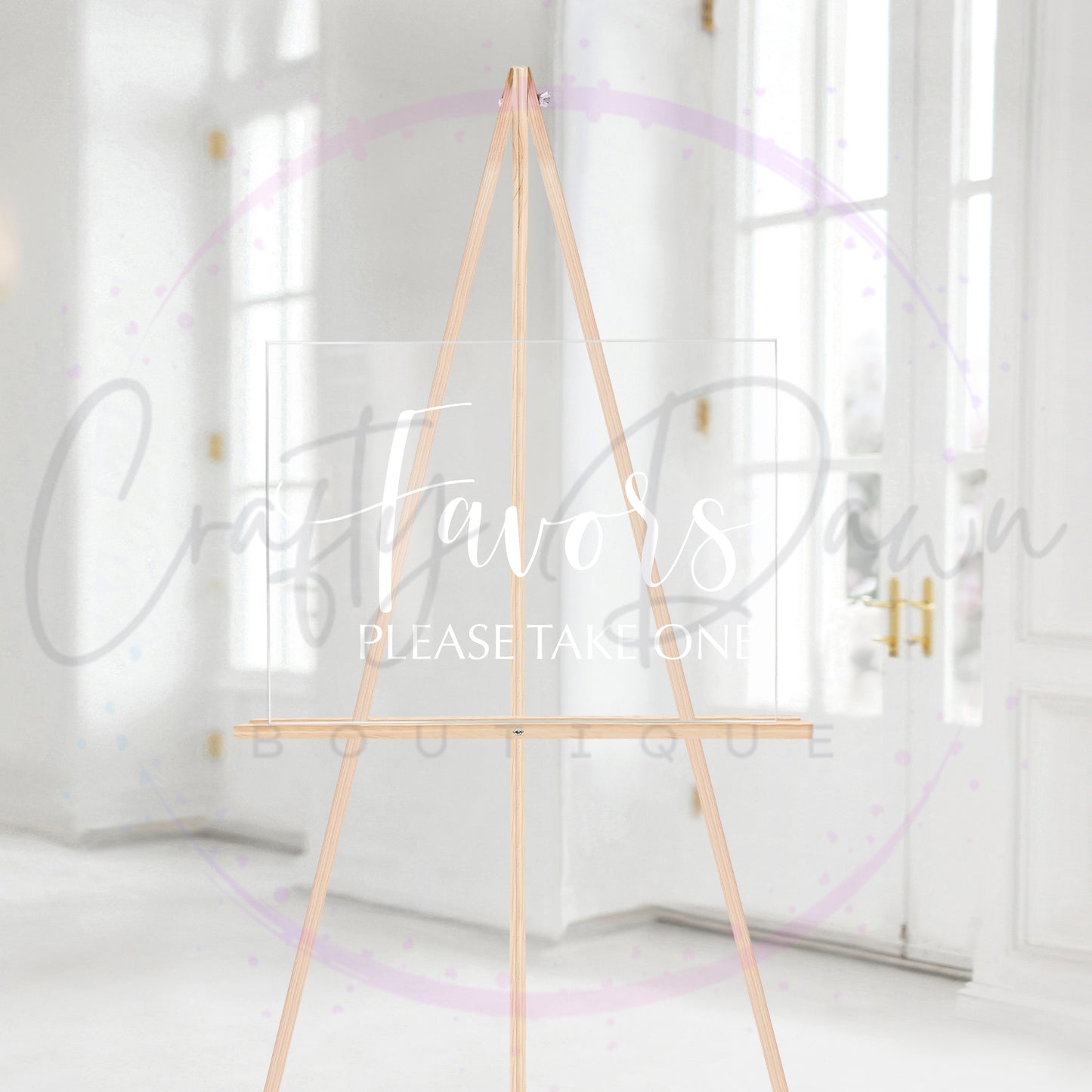 Favors Please Take One Acrylic Sign