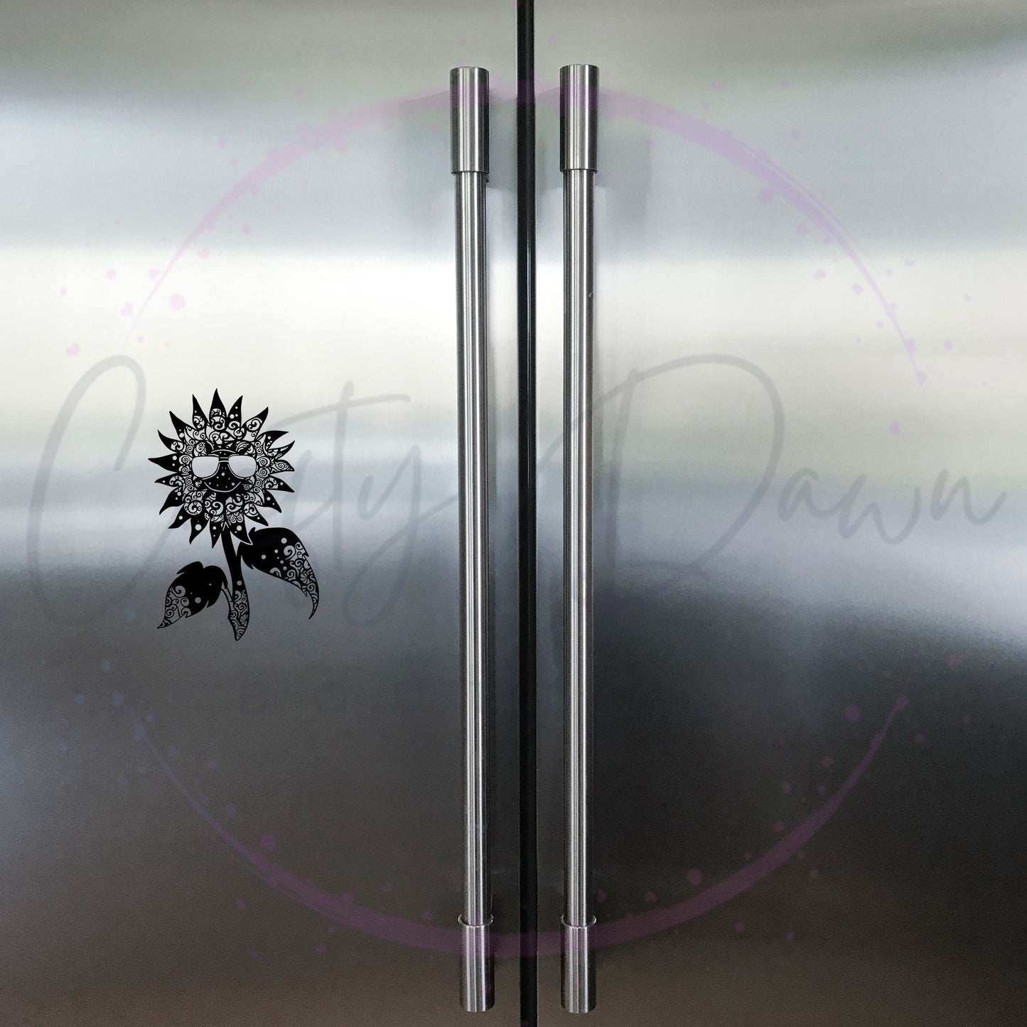 Cool Sunflower Mandala Decal