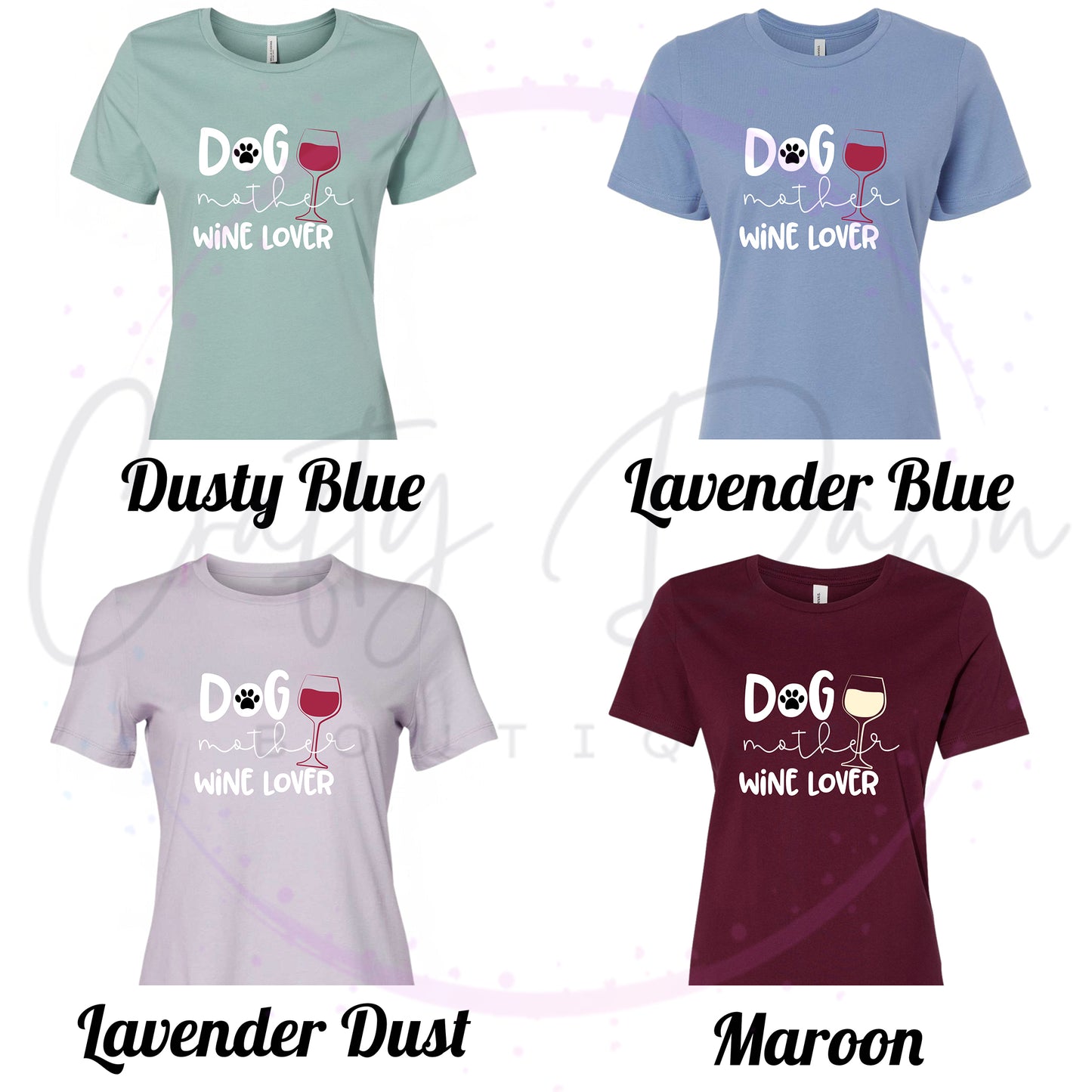 Dog Mother Wine Lover Women's Tee