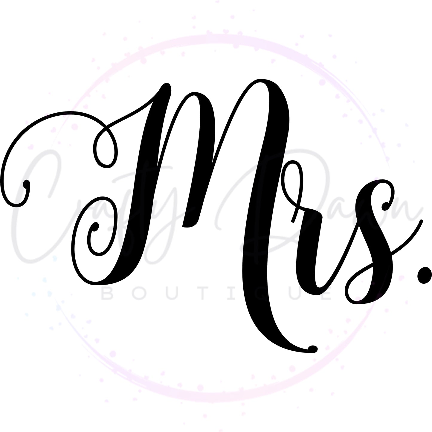 Mrs. Acrylic Sign