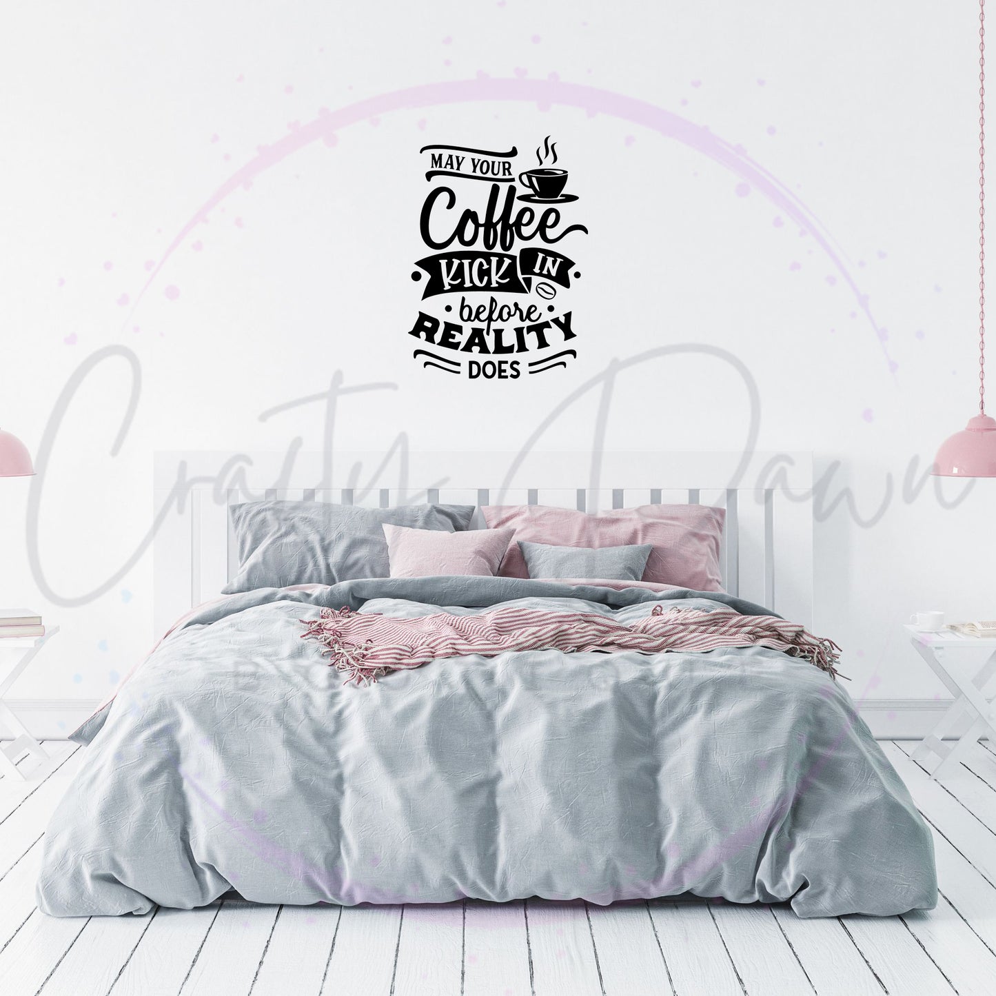 Coffee Before Reality Decal