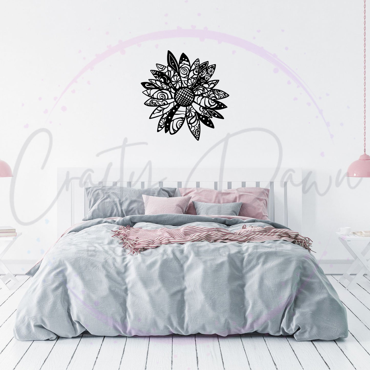 Daisy Mandala Decal