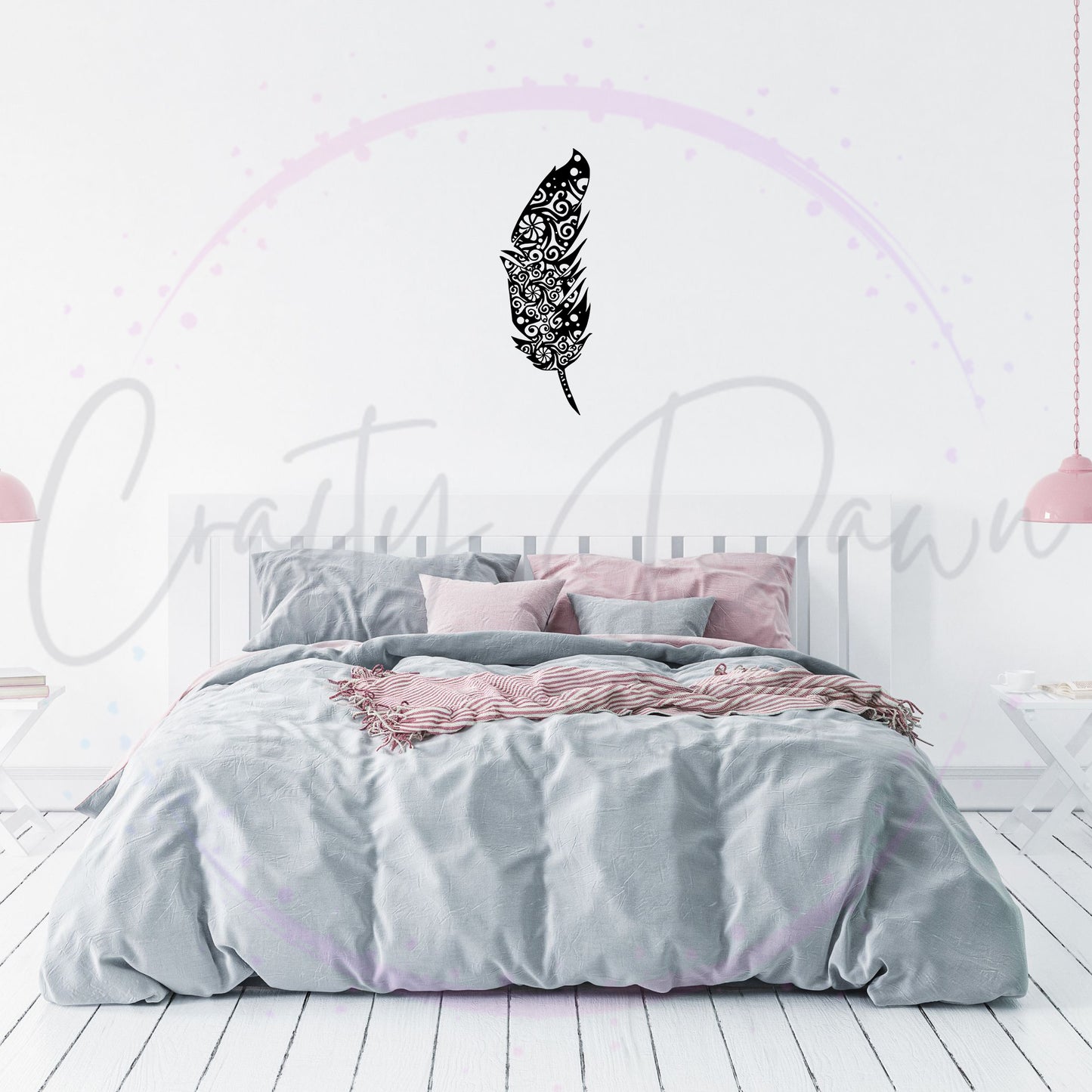 Feather Mandala Decal