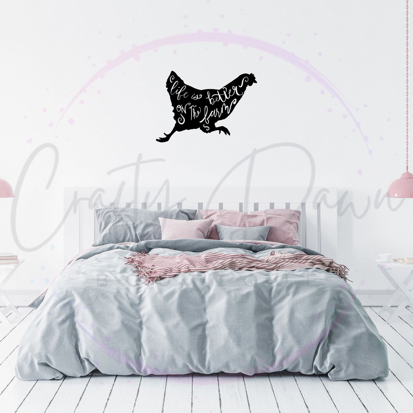 Life Is Better Chicken Decal