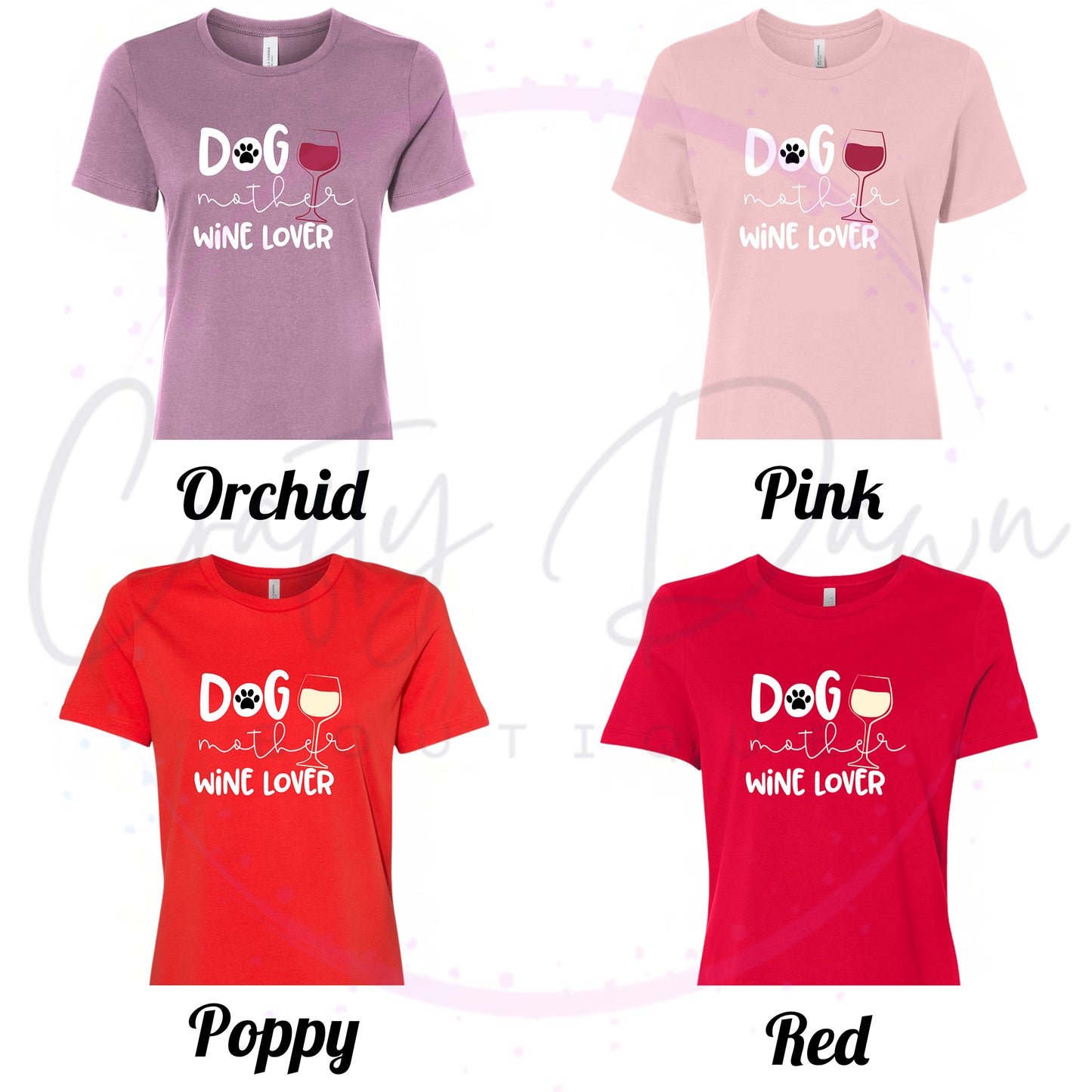 Dog Mother Wine Lover Women's Tee