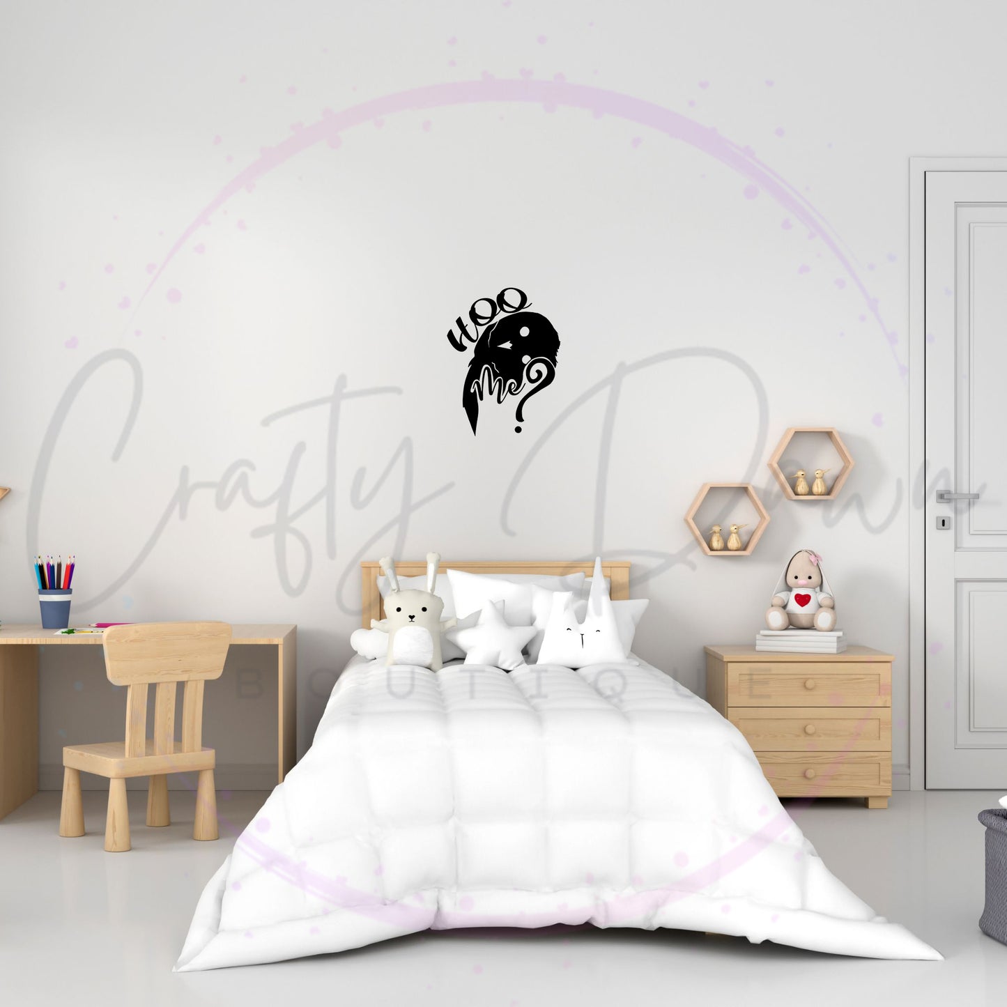 Hoo Me? Decal
