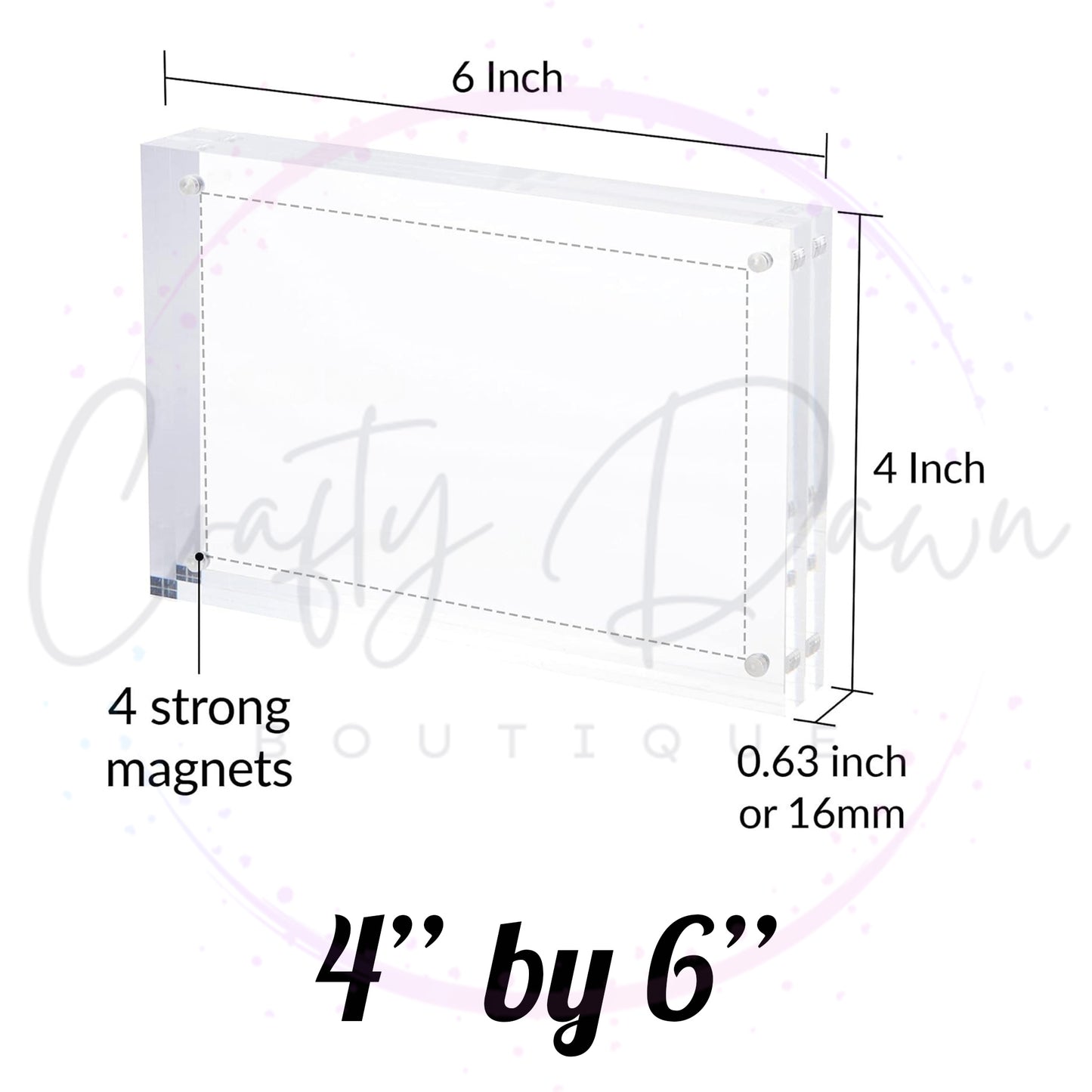 Custom Engraved Acrylic Block Photo