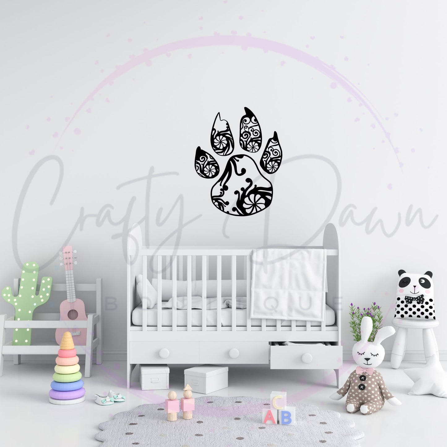 Paw Mandala Decal