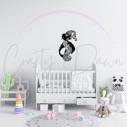 Rose Mermaid Decal