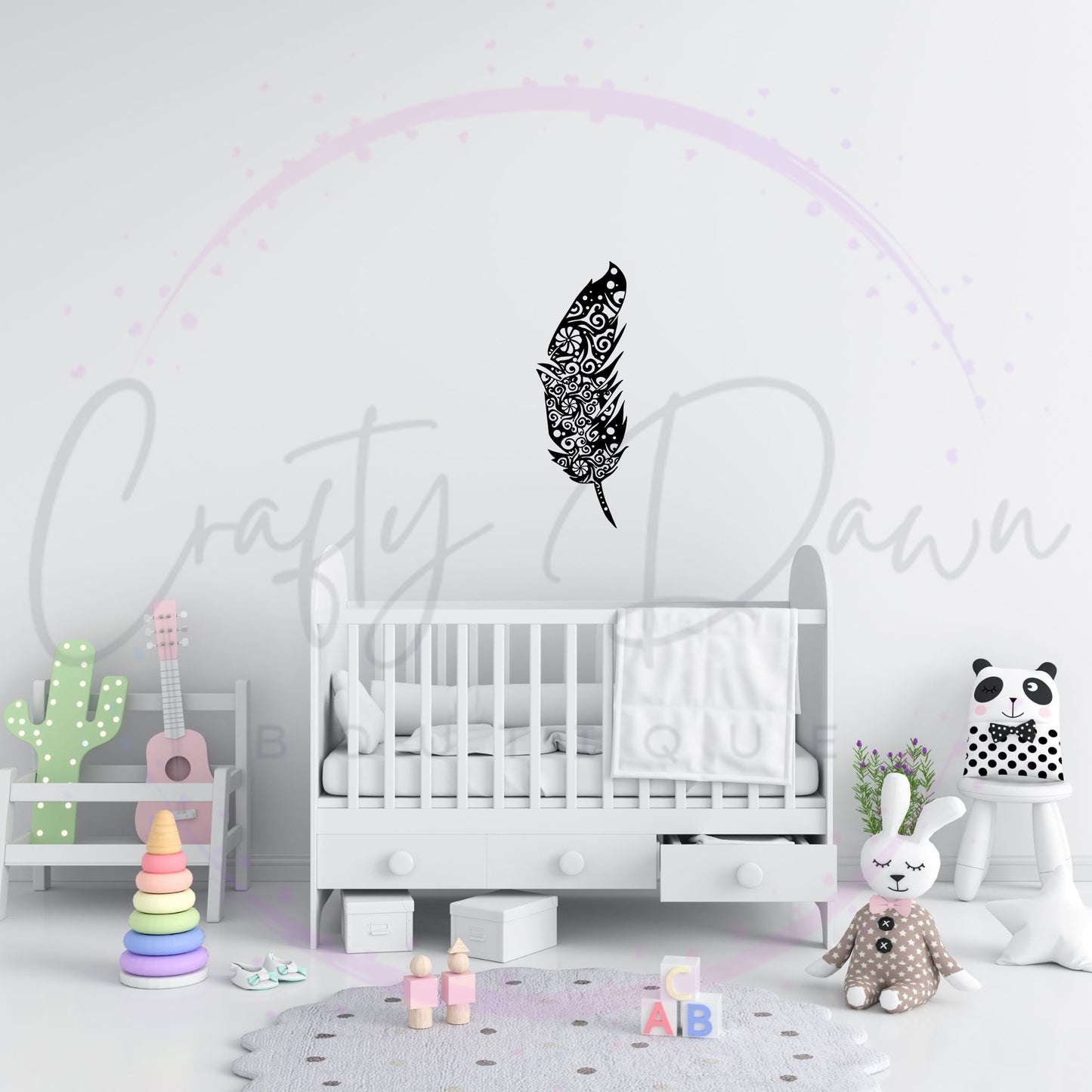 Feather Mandala Decal