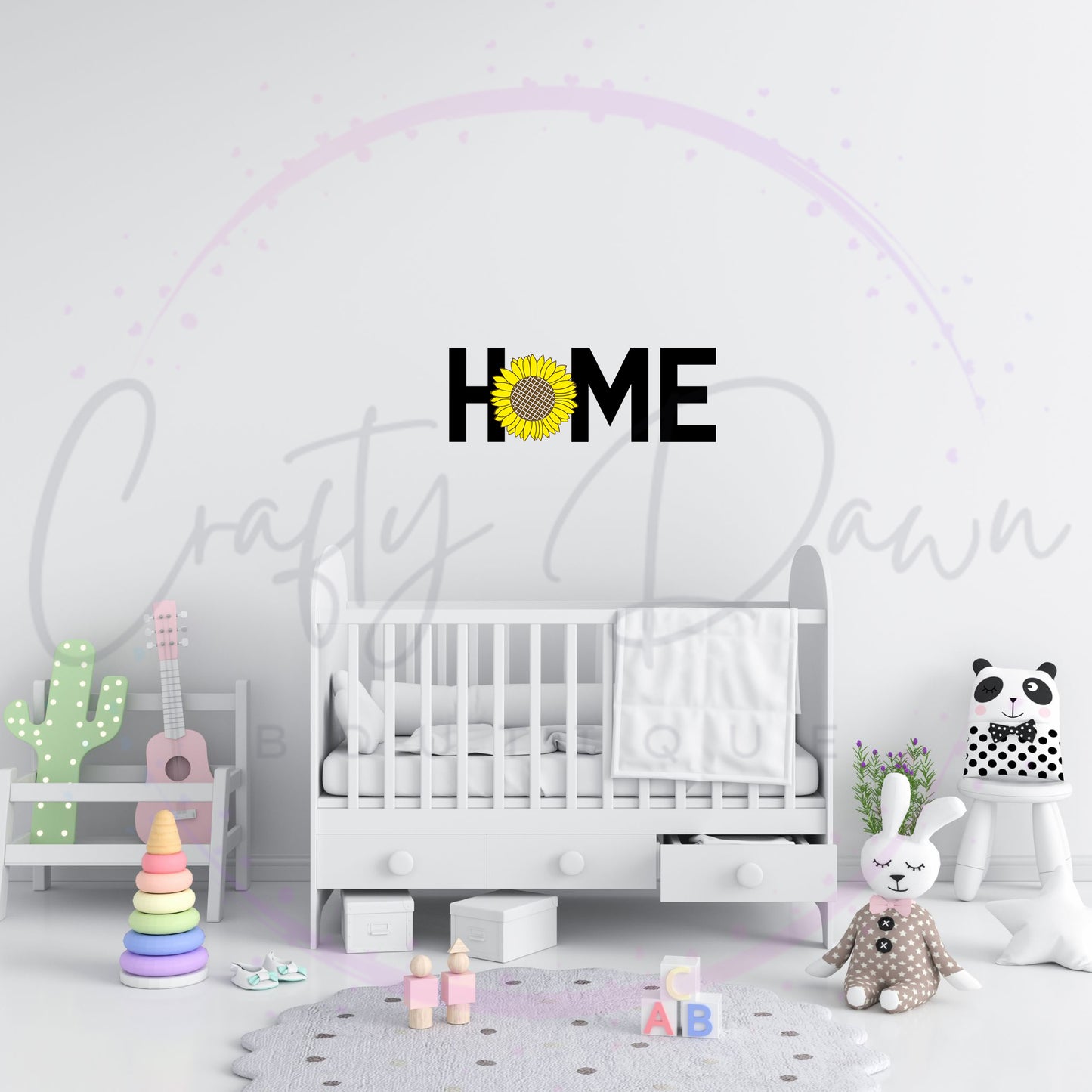 Home Sunflower Decal