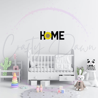 Home Sunflower Decal