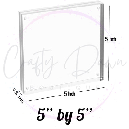 Custom Engraved Acrylic Block Photo